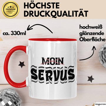 Trendation Tasse München Servus Tasse Geschenk Heimat Münchener Geschenkidee Kaffee-Bec