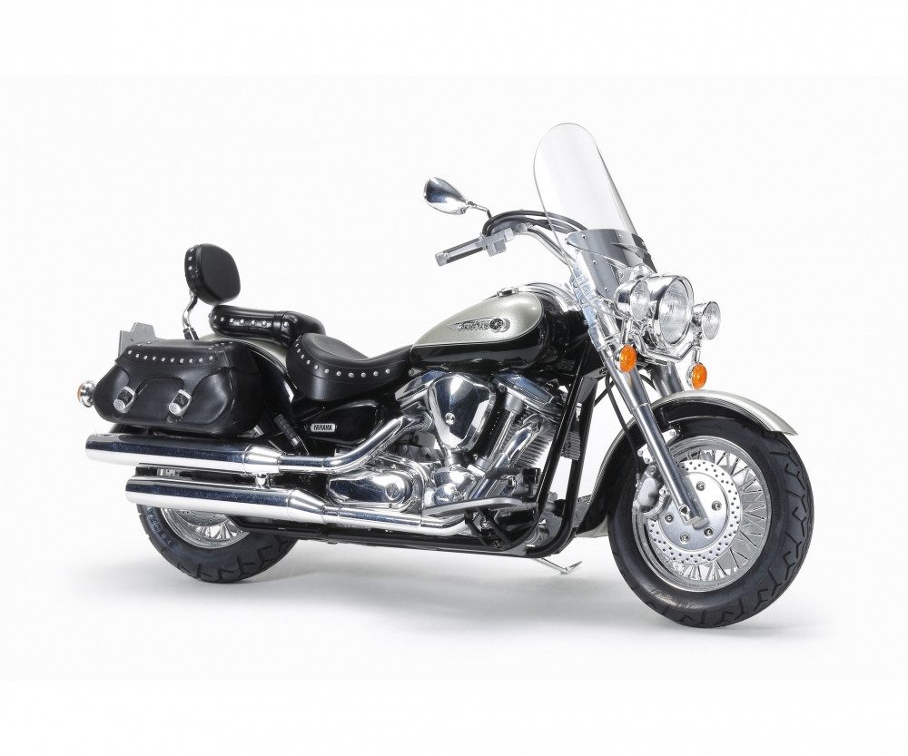 Tamiya Modellbausatz Tamiya Yamaha XV1600 Roadstar Custom Motorrad 1:12 Plastik Modellbau B