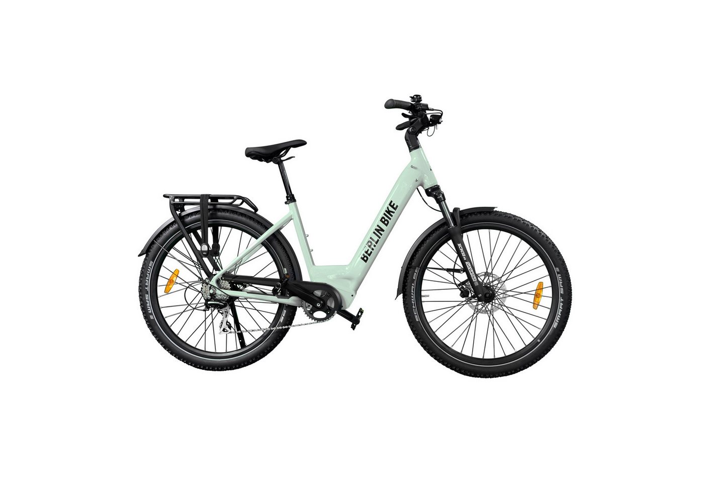Thumbnail - BERLIN BIKE E-Bike Trekkingrad SUV - Gelände, 27.5"x2.35" Reifen, Vollfederung, Reichweite ca.100 km, 8 Gang Shimano, Hi...