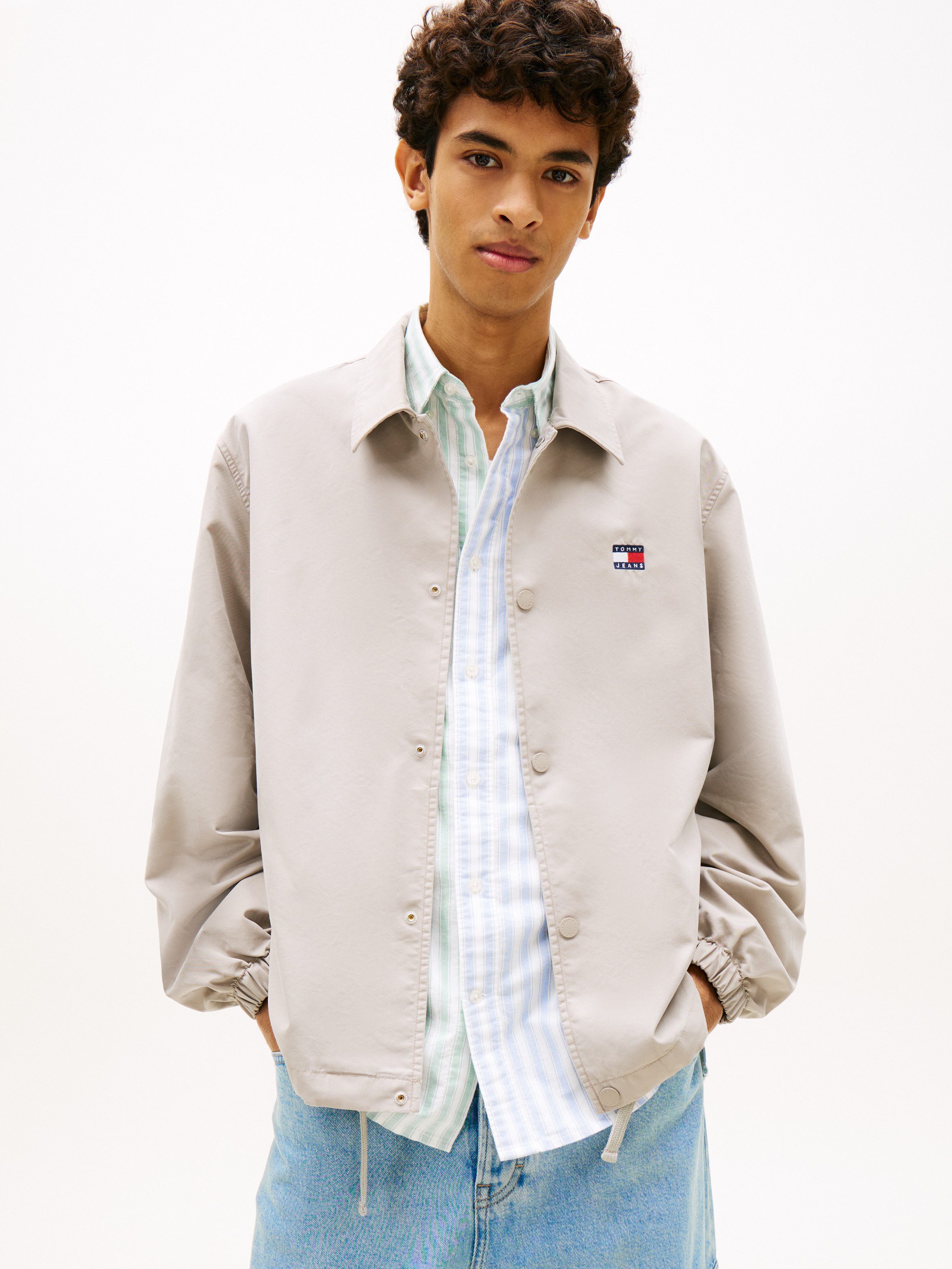 Tommy Jeans Hemdjacke TJM SPORT OVERSHIRT Regular fit mit Knopfleiste günstig online kaufen