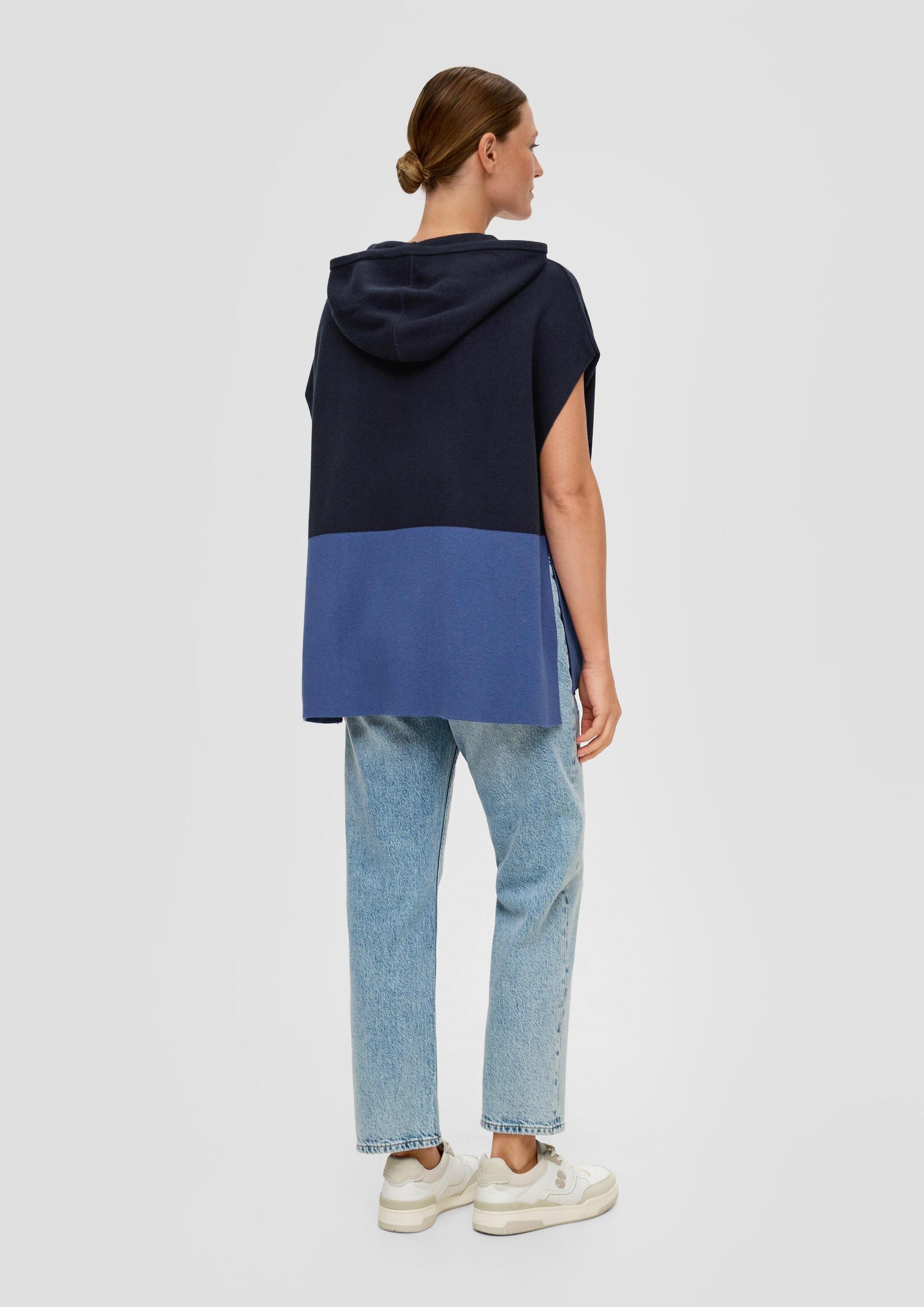 s.Oliver Poncho Indoor-Poncho Strickponcho aus Viskosemix