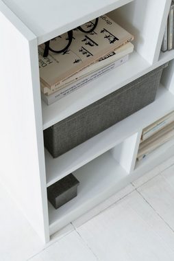 KADIMA DESIGN Bücherregal Schriftregal mit Stauraum, modernes Design, einfacher Aufbau