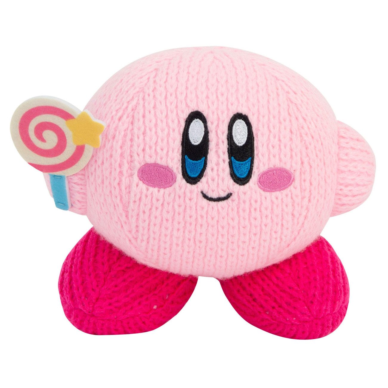 Tomy® Plüschfigur Kirby Nuiguru-Knit Plüschfigur Kirby with Invincible Candy Wand