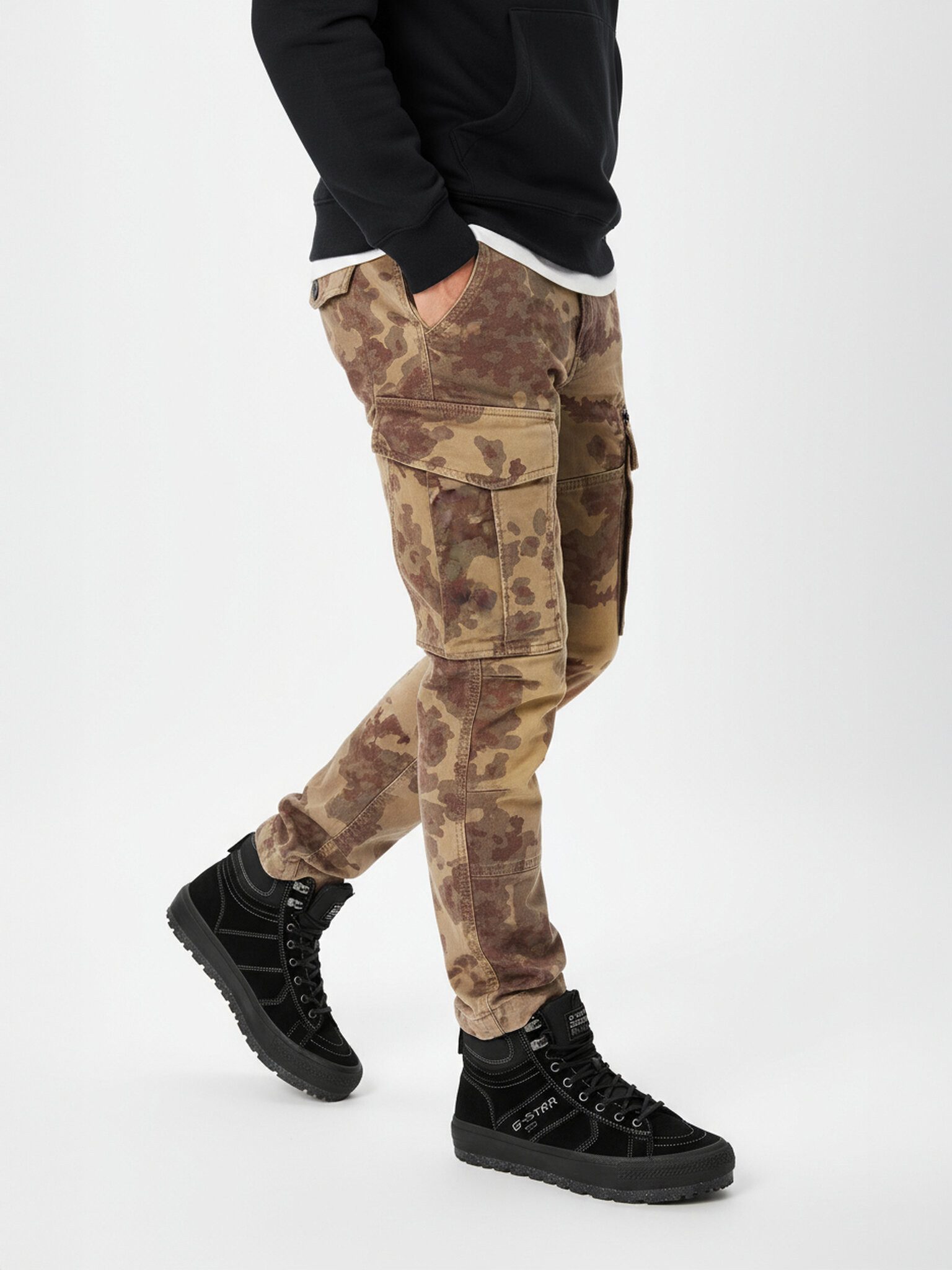 G-STAR G Star Raw Herrenstiefel Schwarz CEO-ALEX-02 Schnürstiefel