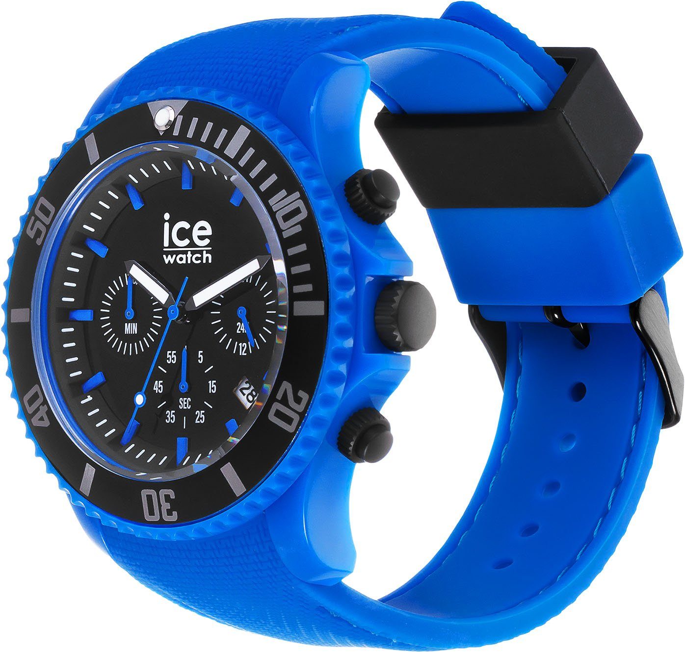Large - Neon chrono - 019840 blau ice-watch CH, - blue Chronograph ICE
