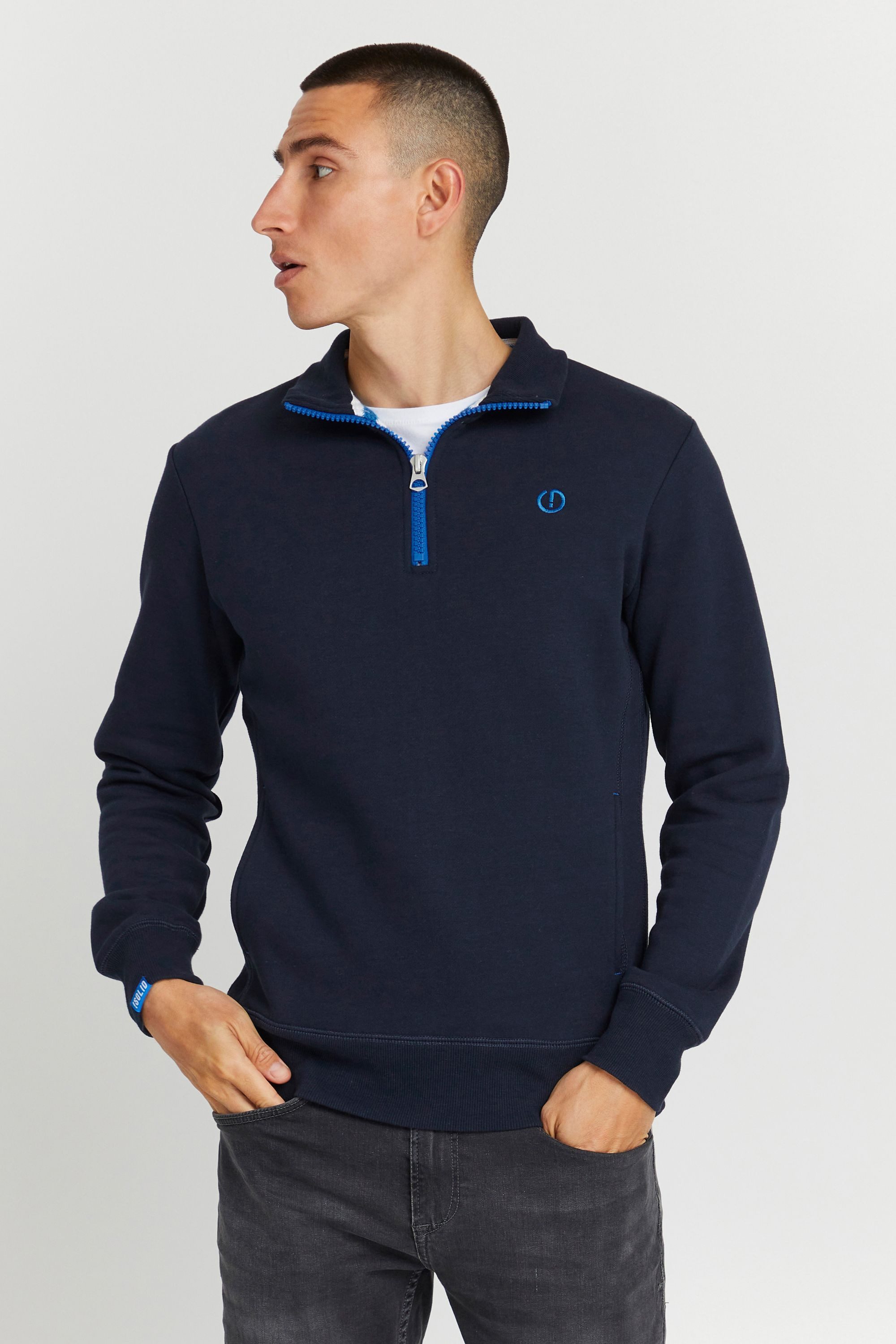 !Solid Stehkragenpullover SDBennTro Ziptroyer 21300895-ME Modischer günstig online kaufen