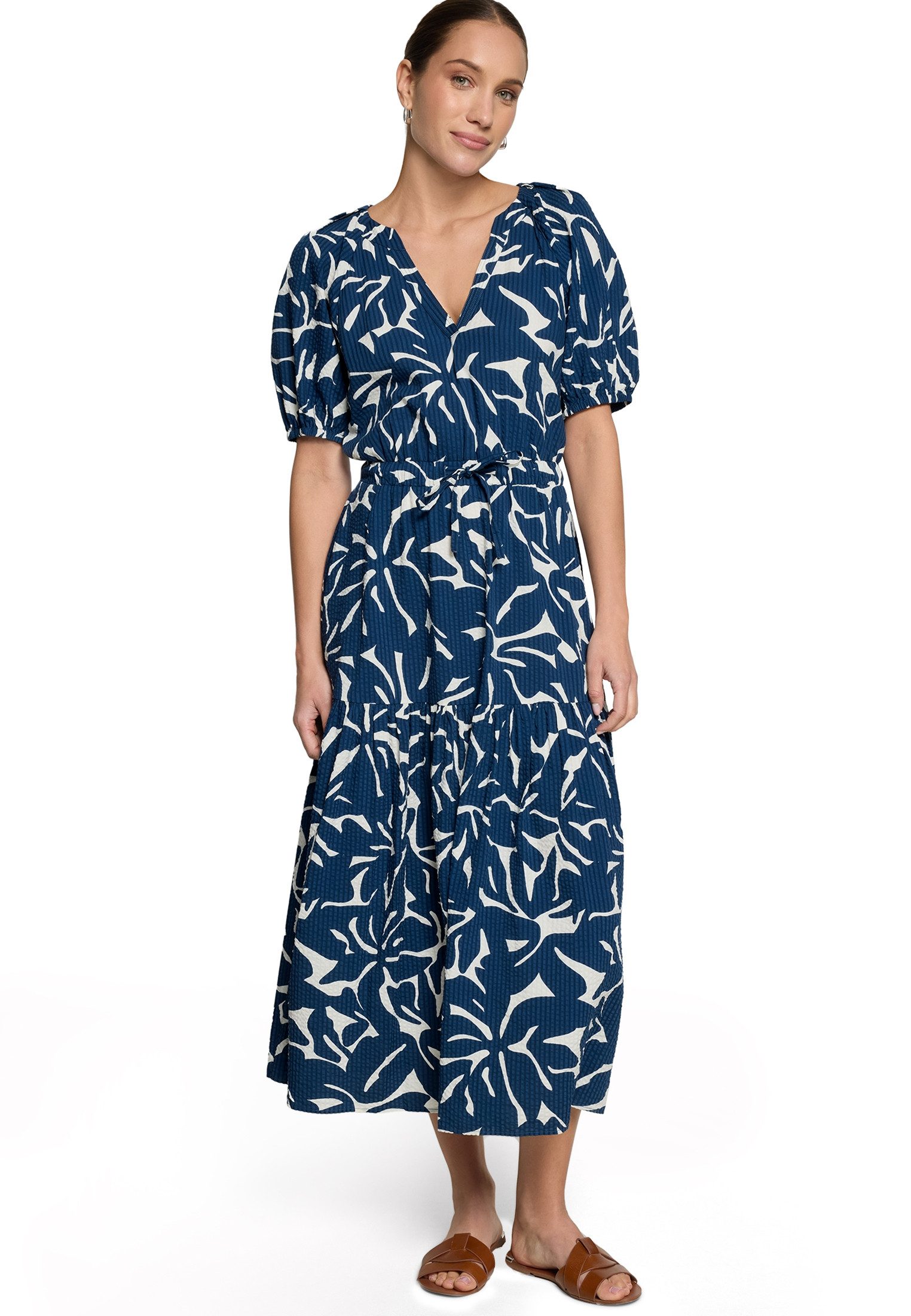 Zero Maxikleid Damen kurzarm Material.