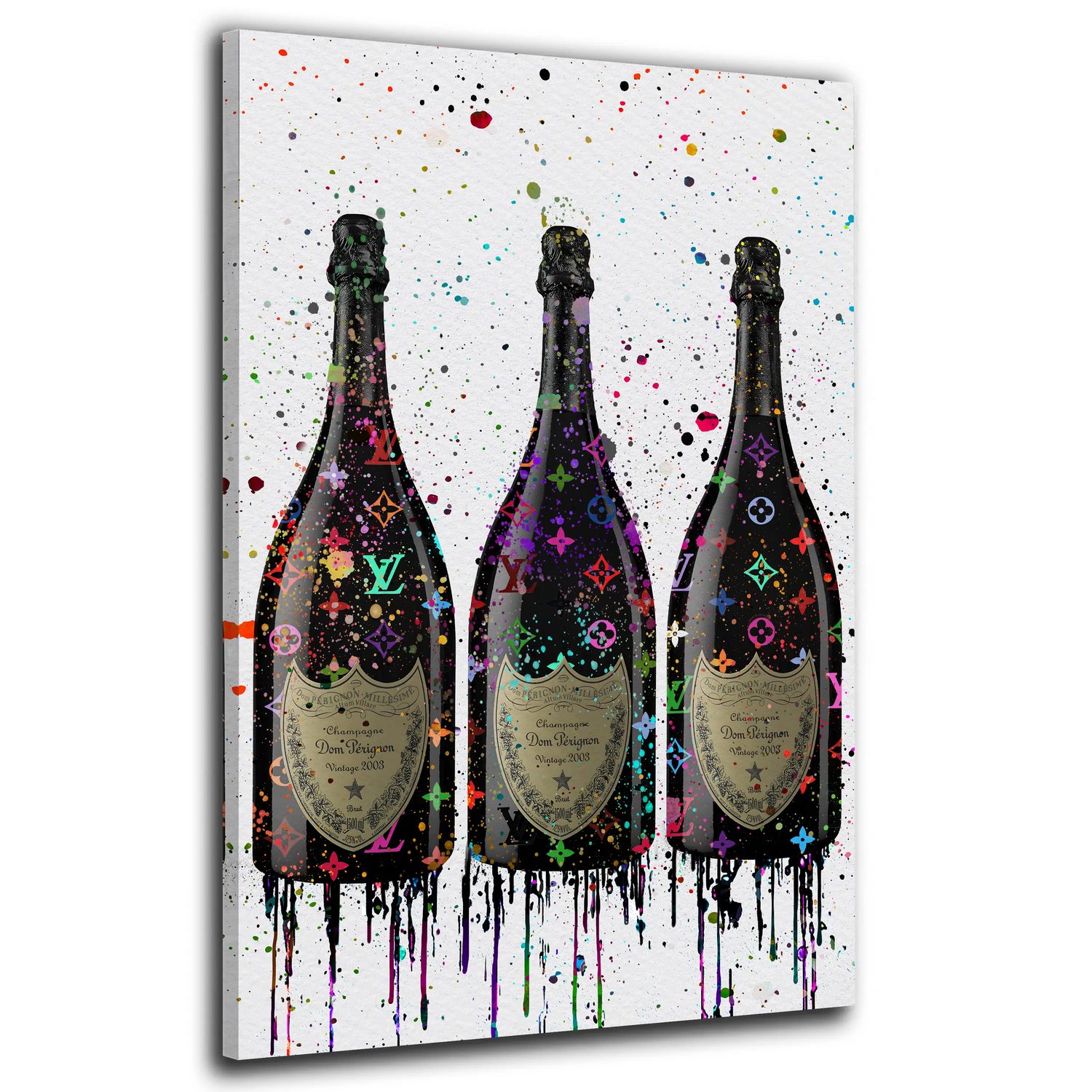 Artedinoi Leinwandbild Flaschen Pop Art Luxus günstig online kaufen