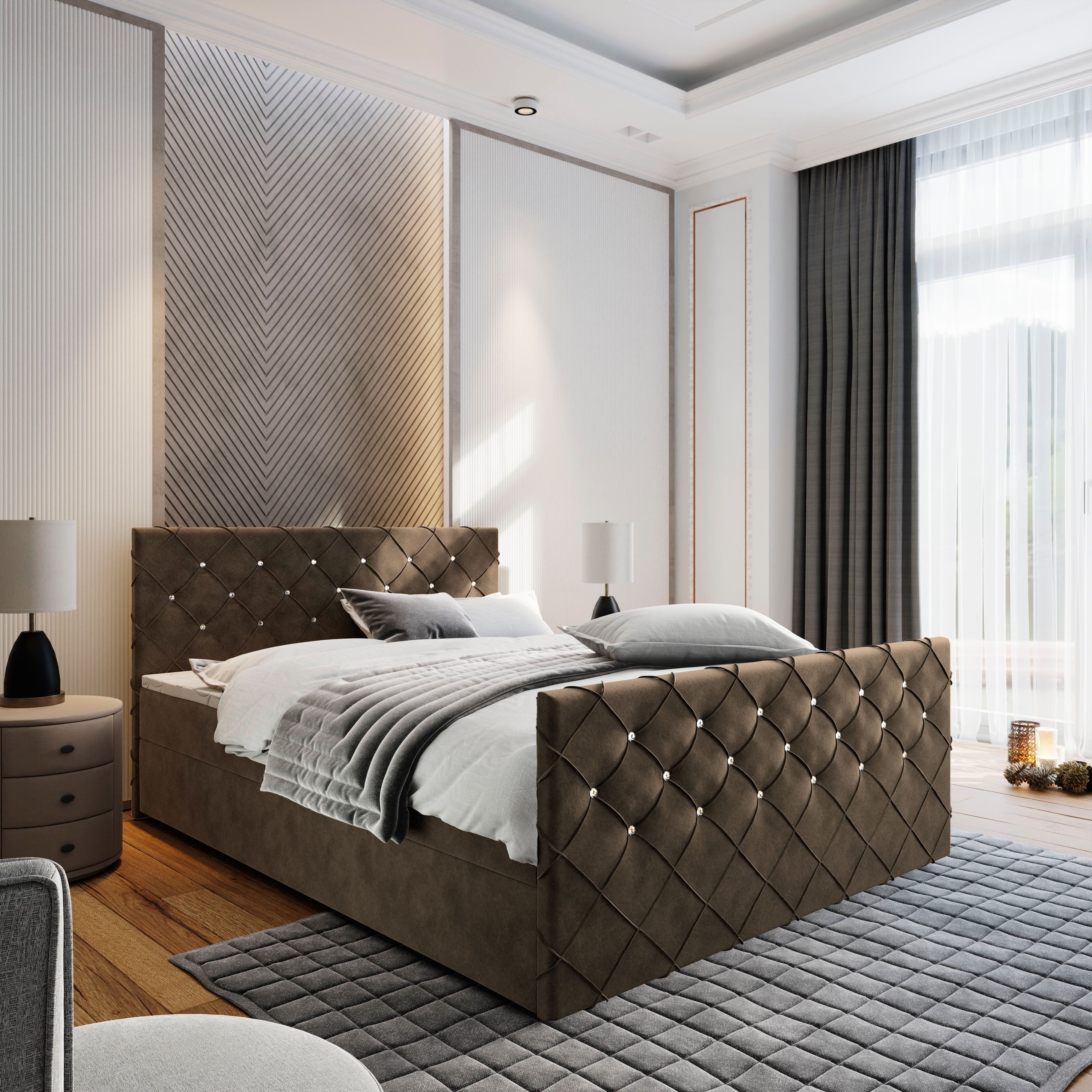 Masseno Boxbett MANDI 180x200 cm mit günstig online kaufen