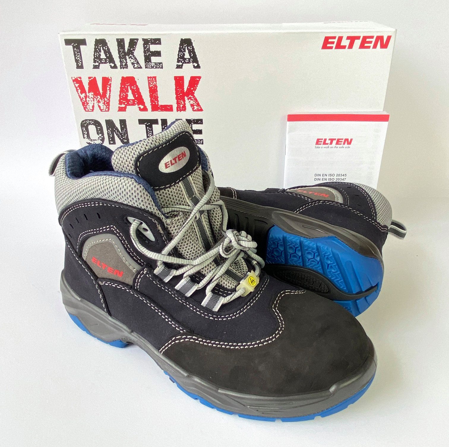 ELTEN 76855 RUNABAOUT Mid ESD S2 SRC Damen & Herren Arbeitsschuhe Sicherheitsstiefel