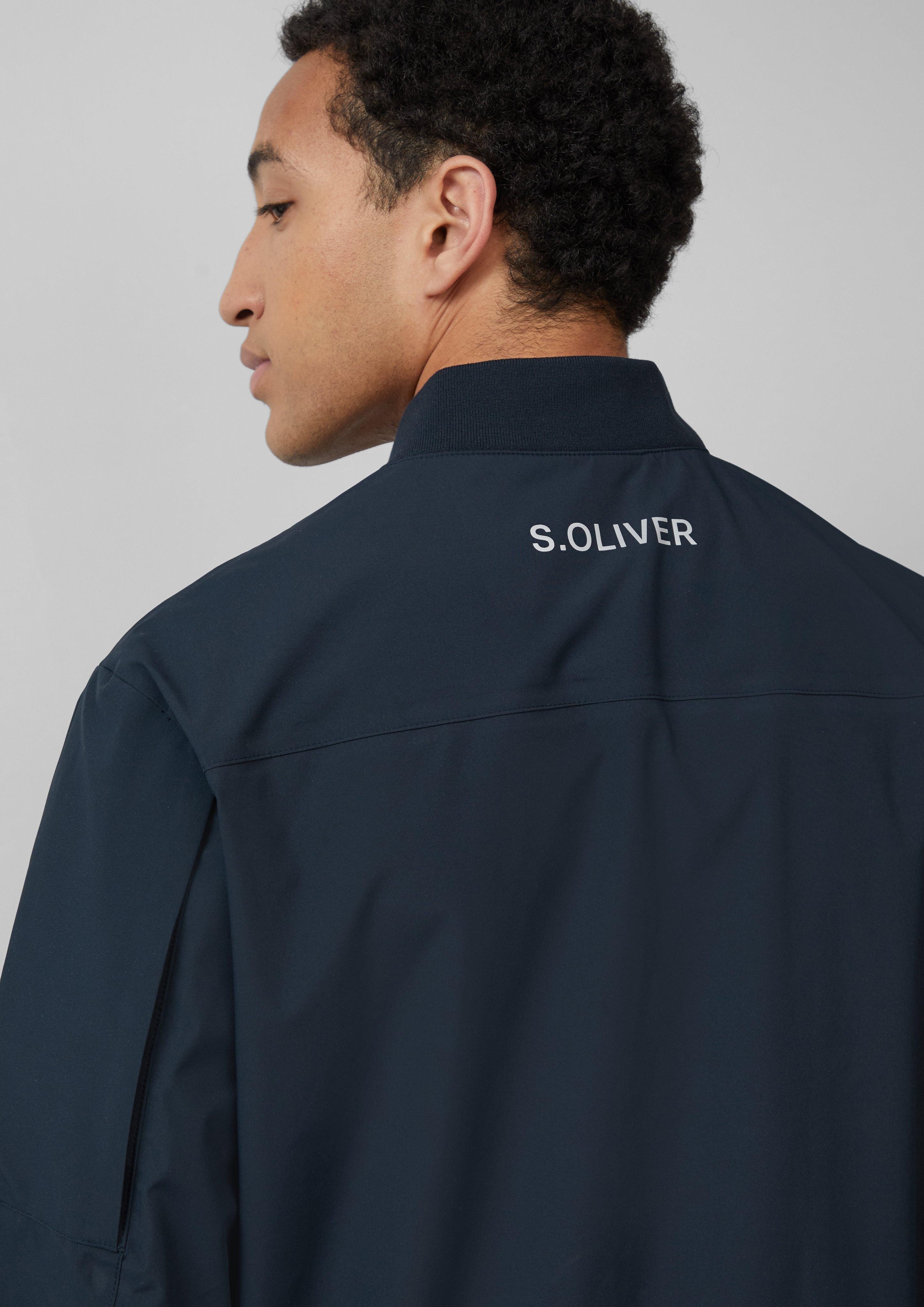s.Oliver Allwetterjacke Wasserdichte Bomberjacke mit Ärmel-Detail günstig online kaufen