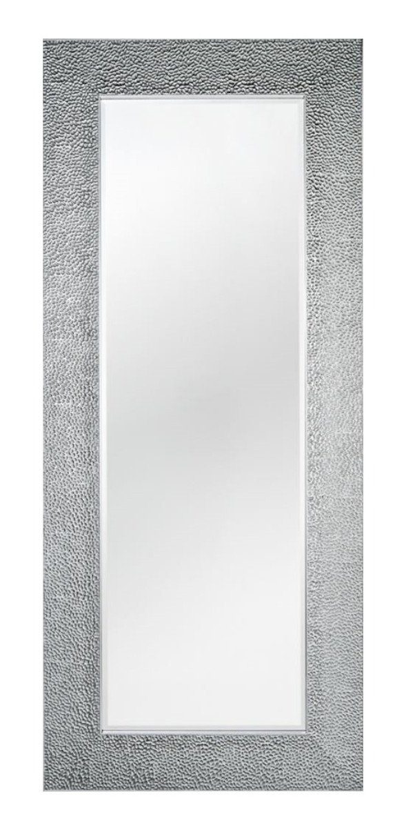 Casa Padrino Spiegel Wohnzimmer Spiegel Silber 76 x H. 176 cm - Luxus Kollektion