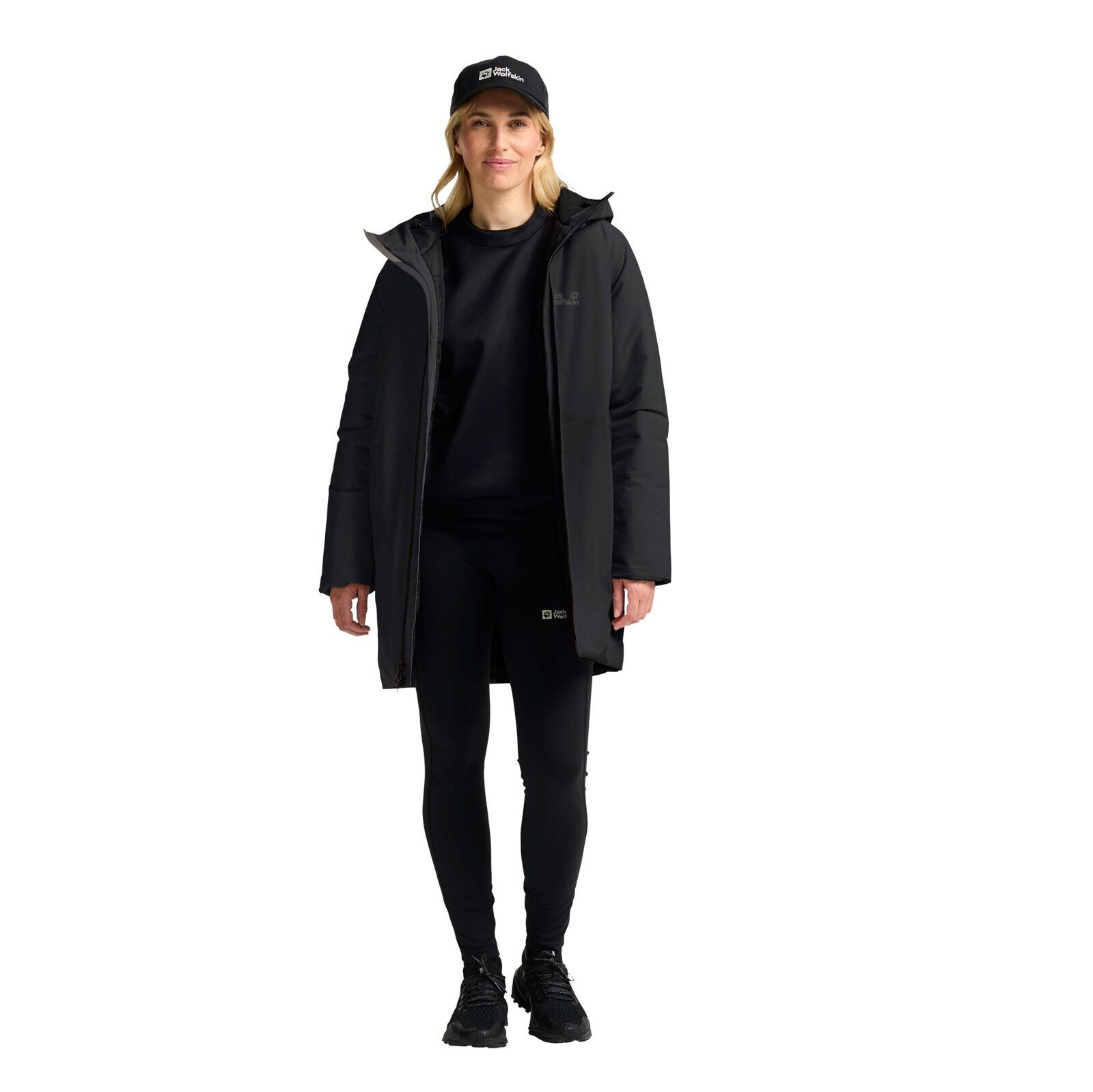 Jack Wolfskin Regenjacke Frost Haven (warm, wasserdicht) schwarz Damen – Bild 3 von 5