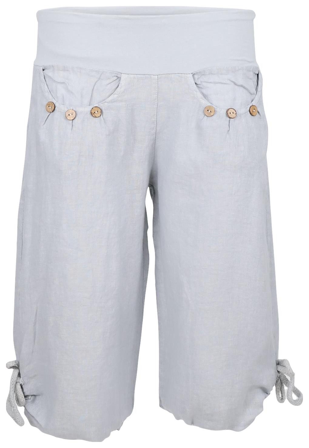 malito more than fashion Caprihose 6302 3/4 Leinenhose günstig online kaufen