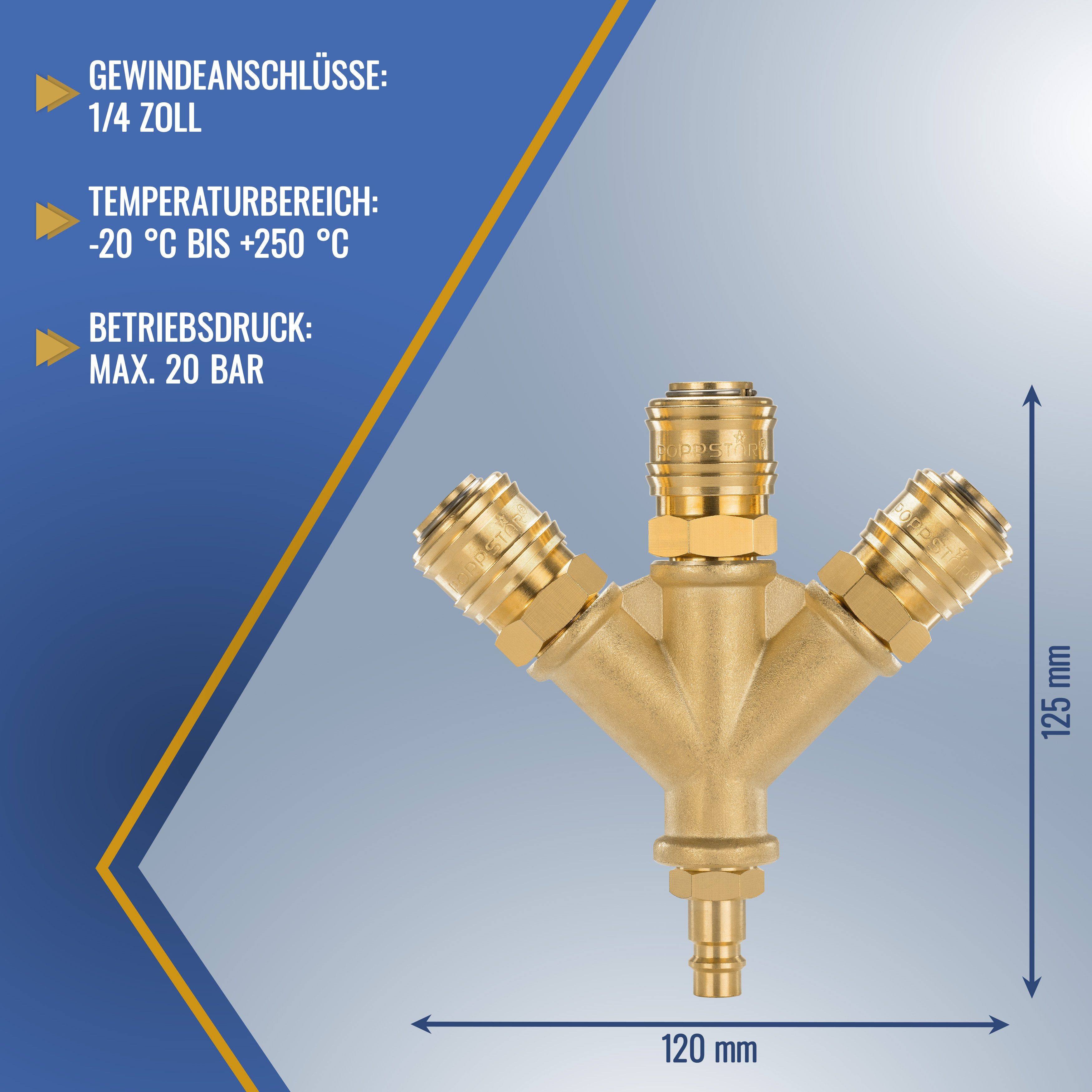 Poppstar Druckluftgeräte-Set, 1-tlg.