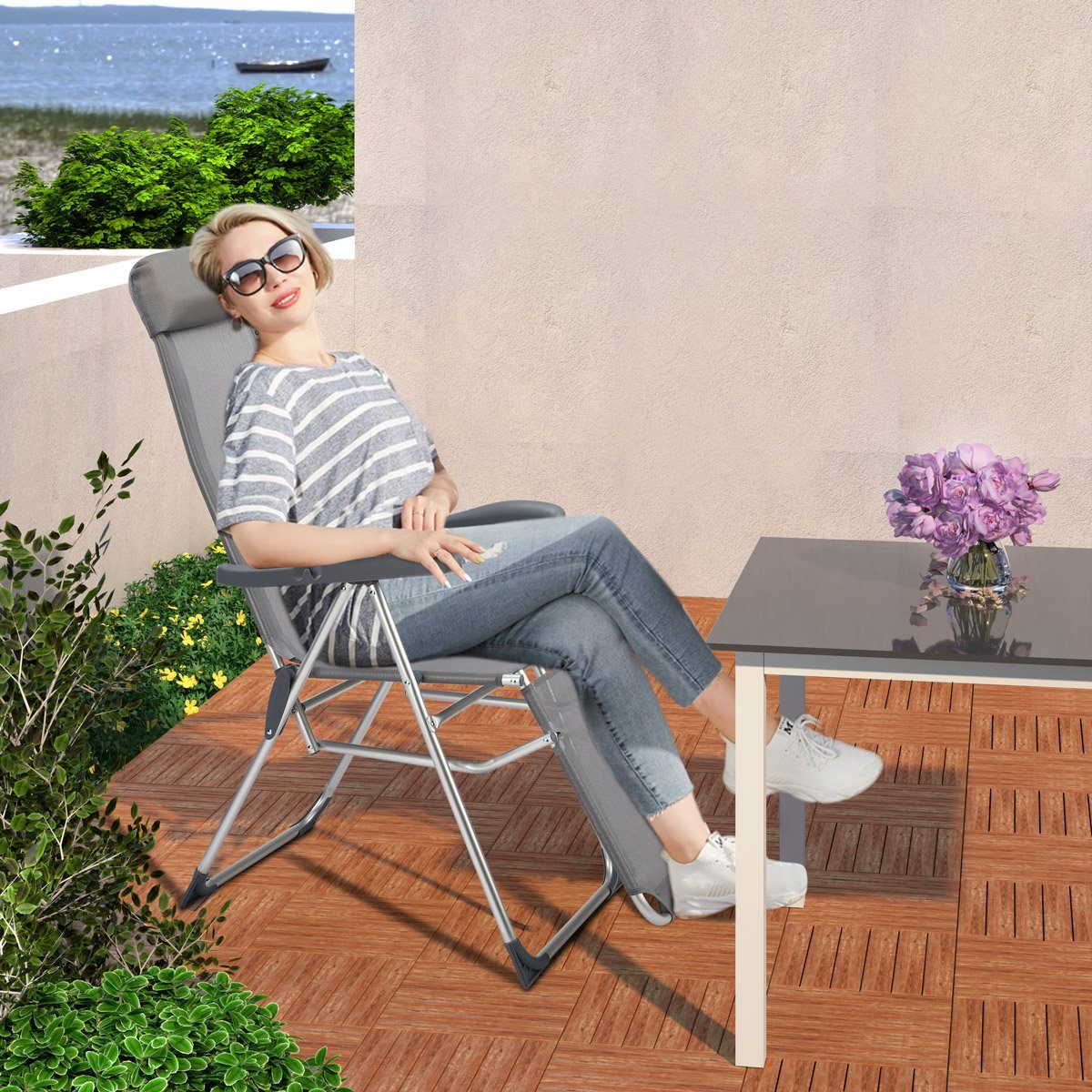 Casaria Gartenstuhl (2 St), 2er Set günstig online kaufen