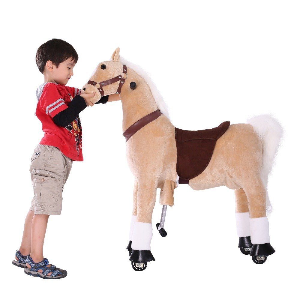 Sweety-Toys Reittier Sweety Toys 14552 Reittier Pferd Vanilla auf Rollen für 4 bis 9 Jahre