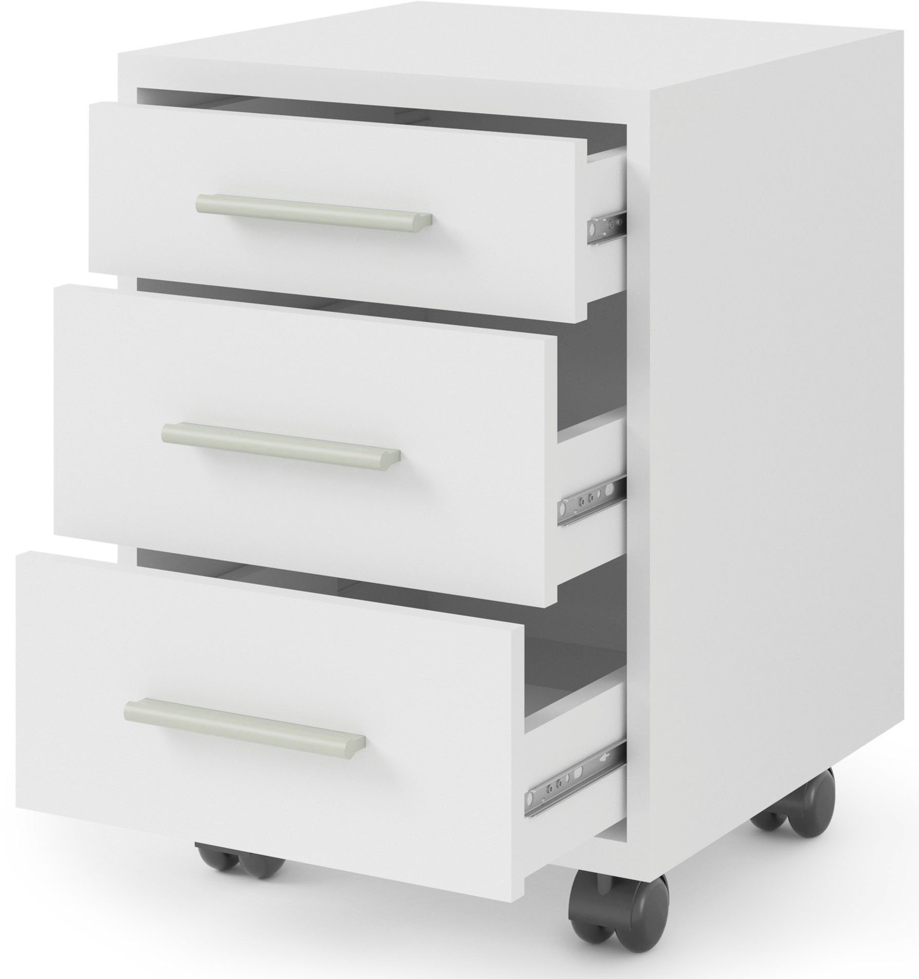 BEGA OFFICE Rollcontainer Büro-Rollcontainer mit Schubladen, Rollcontainer Rollbar