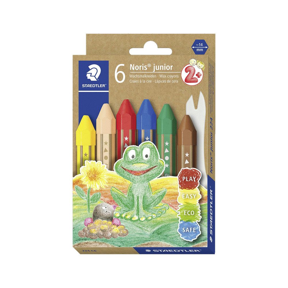 STAEDTLER Wachsmalstift Noris® junior - Wachsmalkreide, (6-tlg)