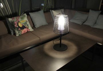 Kiom Tischleuchte Aussen-Tischleuchte Visar T Rattan IP65 52 cm E27, für Innen- und Außen, Leuchtmittel nicht inklusive, Leuchtmittel abhängig