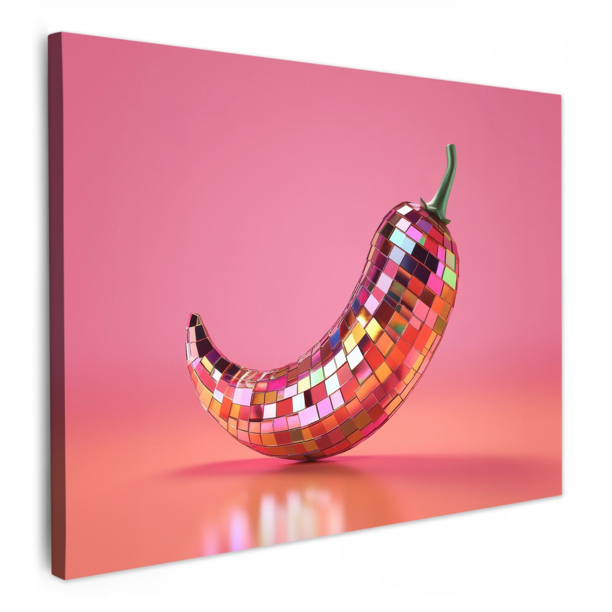 OneMillionCanvasses® Leinwandbild Paprika - Disco - günstig online kaufen