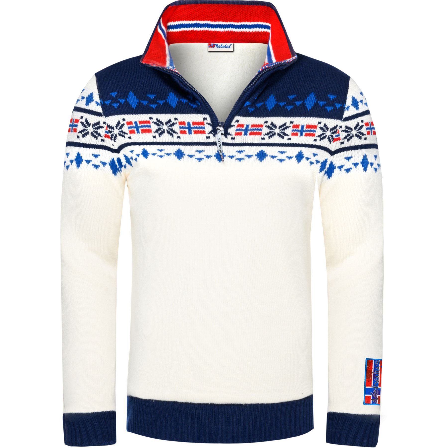 Nebulus Pullover & Shorts STEEN, P4705 - Herren, weiß-navy, XXL