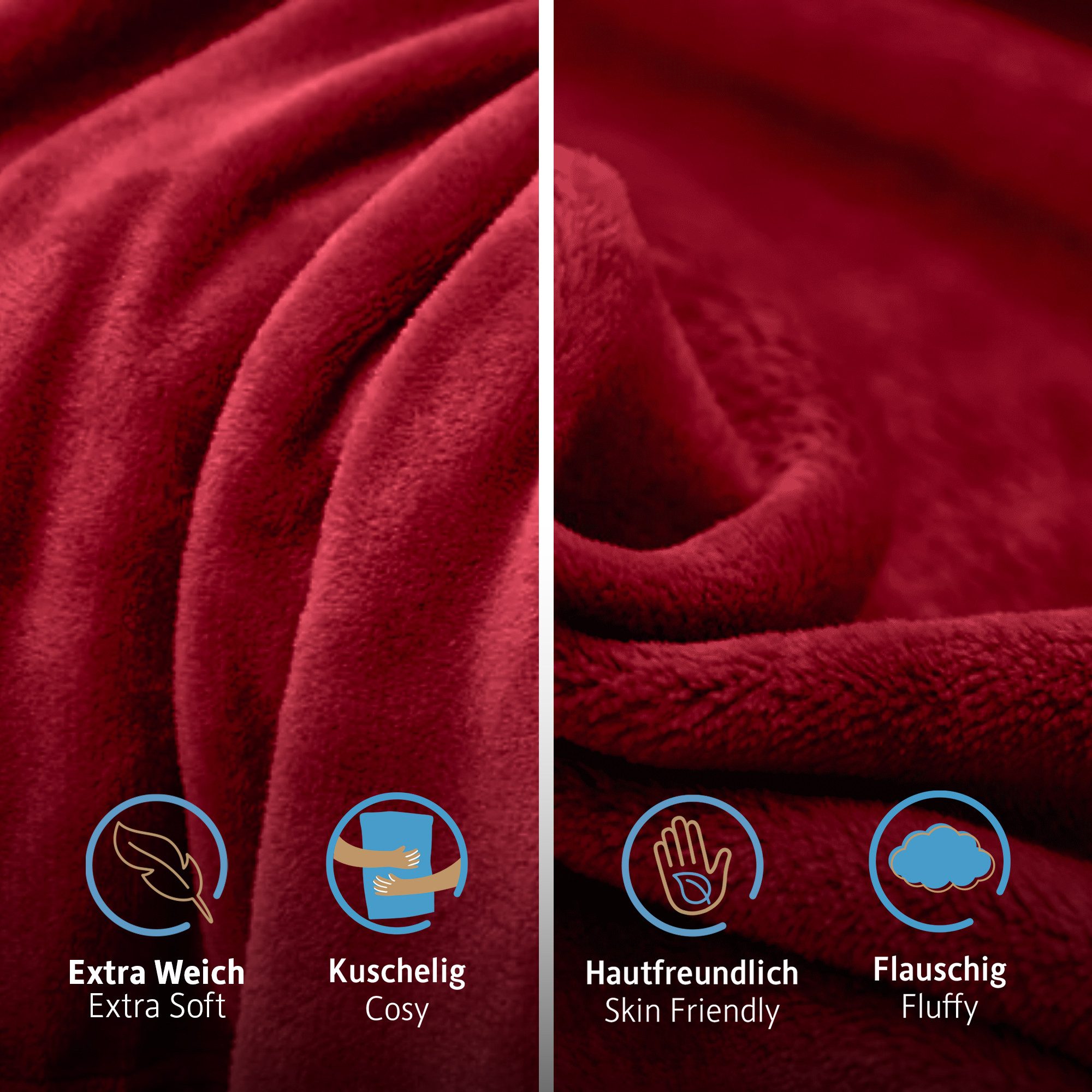 Wohndecke Flauschige Kuscheldecke, Oeko-TEX Zertifiziert, Komfortec, günstig online kaufen