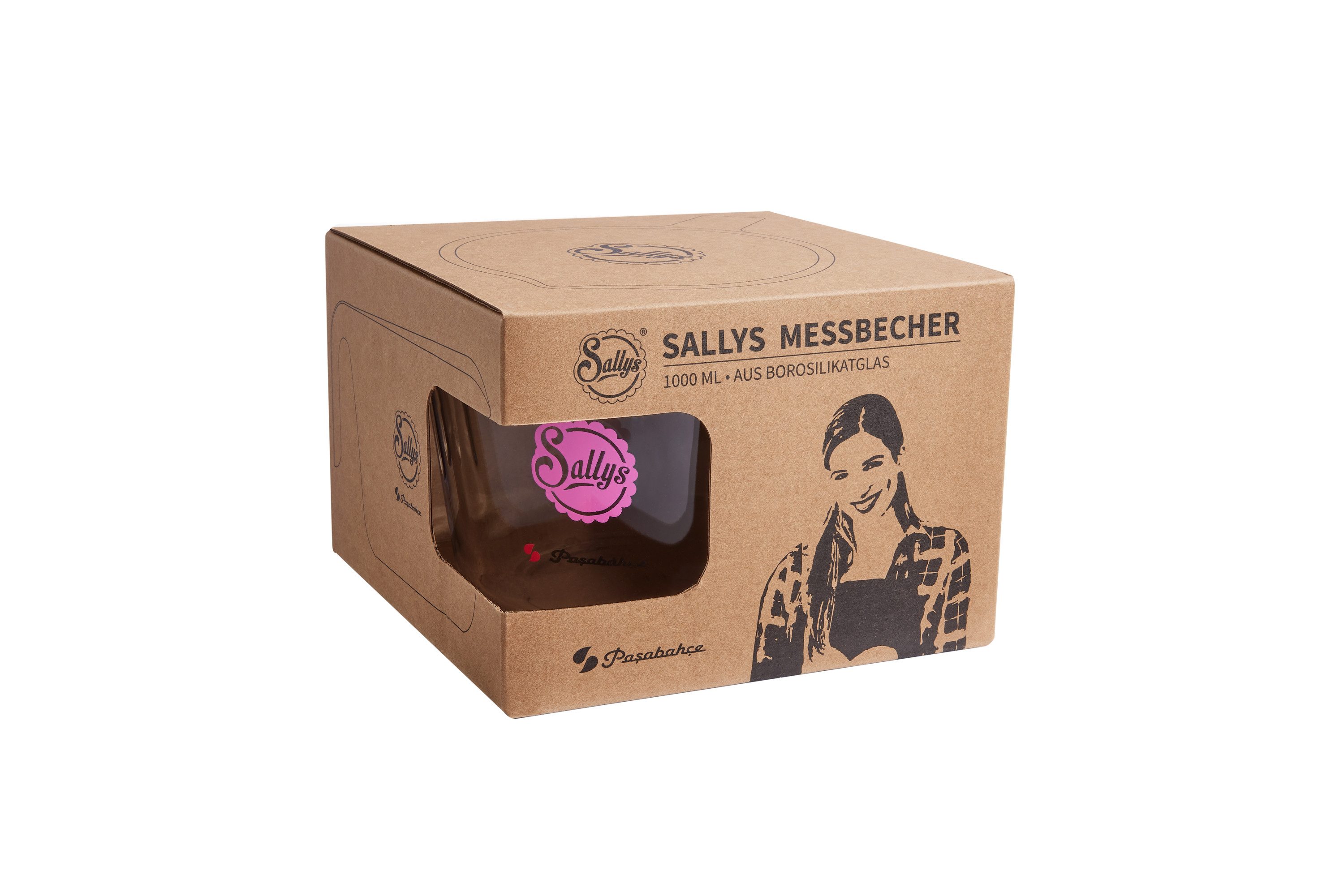 Sallys Messbecher für 500 ml oder 1 Liter Fassungsvermögen, Rutschfester Griff – Bild 4 von 5