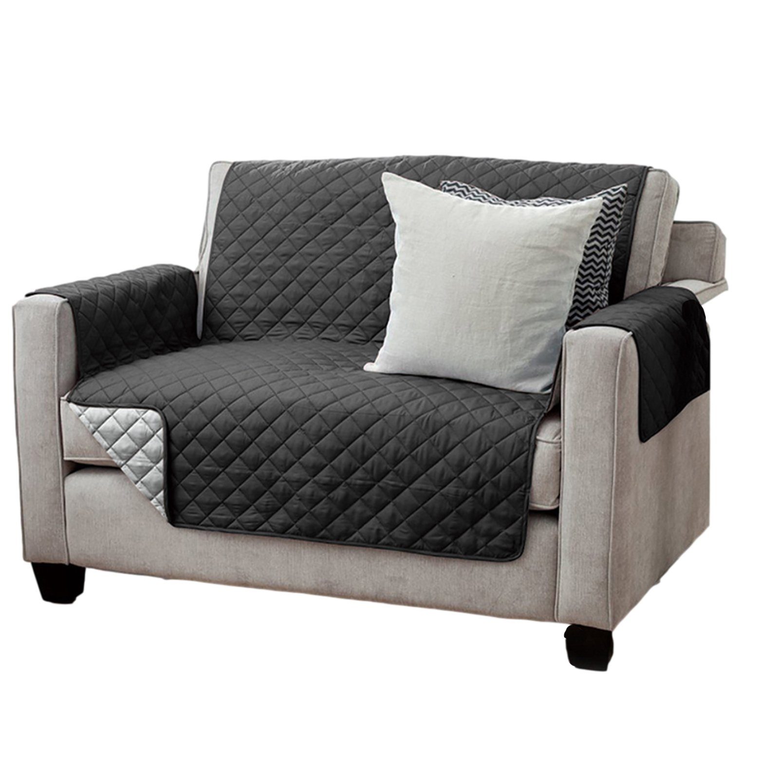 JEMIDI Schwarz Größen Sesselschoner Sofabezug und Hochwertiger in Sofaschoner verschiedenen