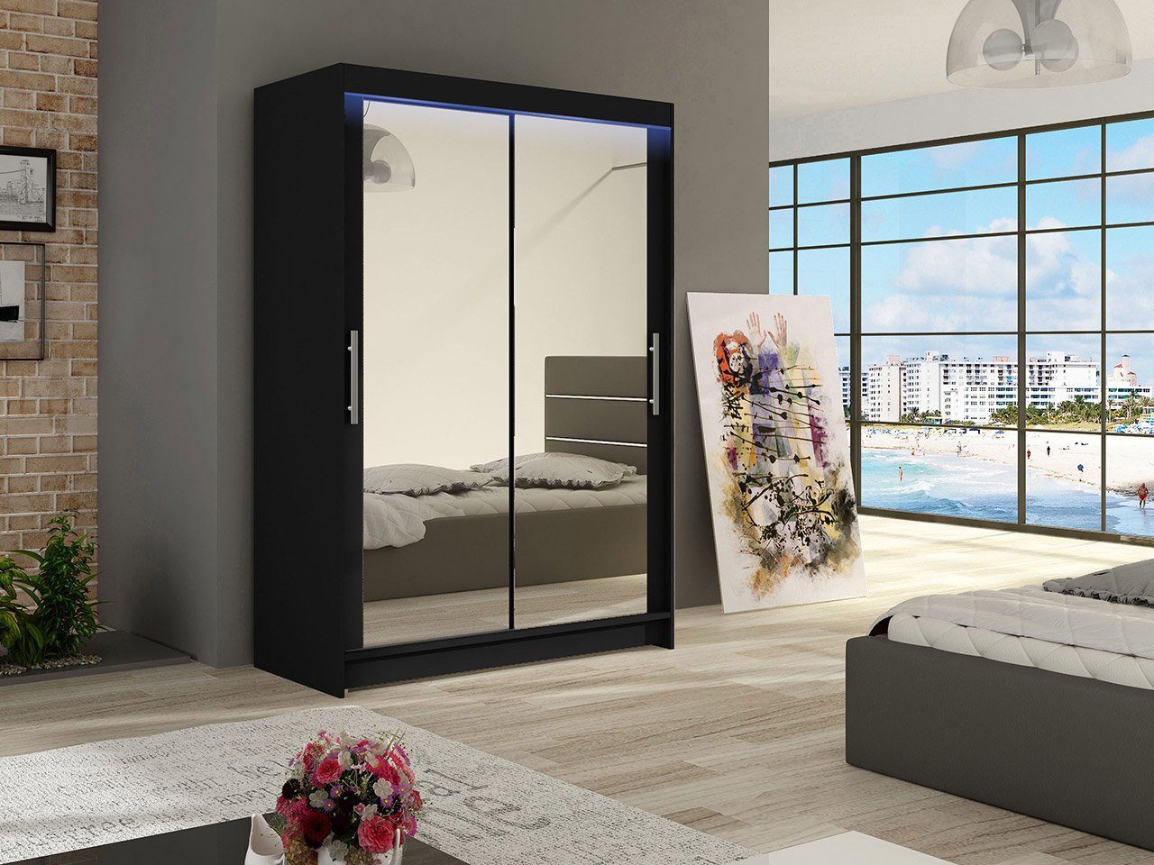 MIRJAN24 Kleiderschrank Miami VII (mit Spiegel, günstig online kaufen