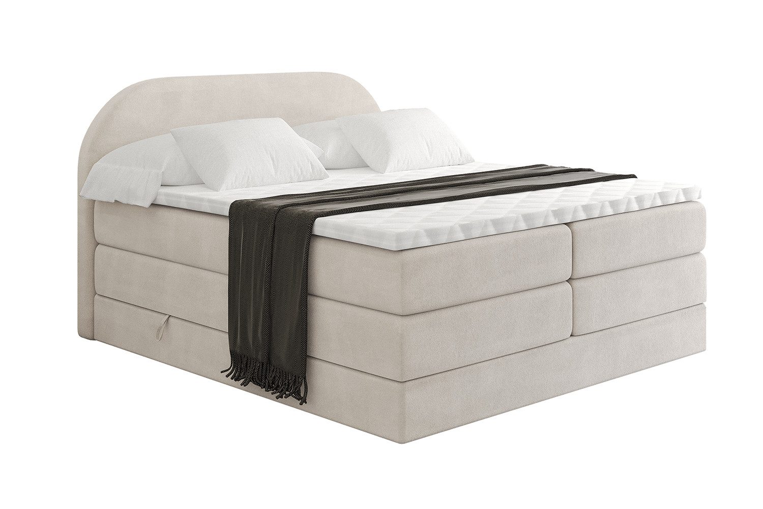 ALTDECOR Boxspringbett NOX KING (Multipocket-Matratze H4, günstig online kaufen