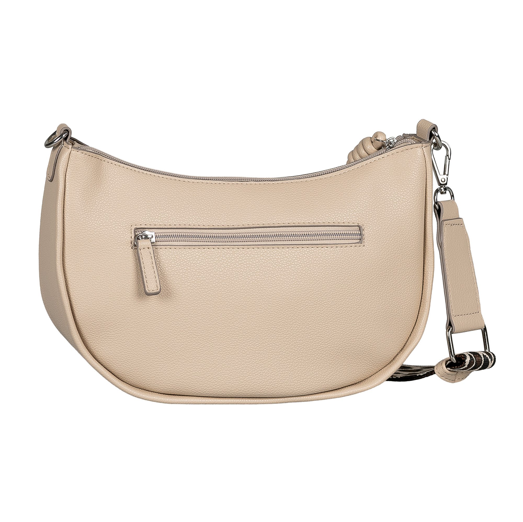 TOM TAILOR Handtasche Tatiana, fein gewebter dreifarbiger Gurtband mit harmonischem „T“´Logodruck
