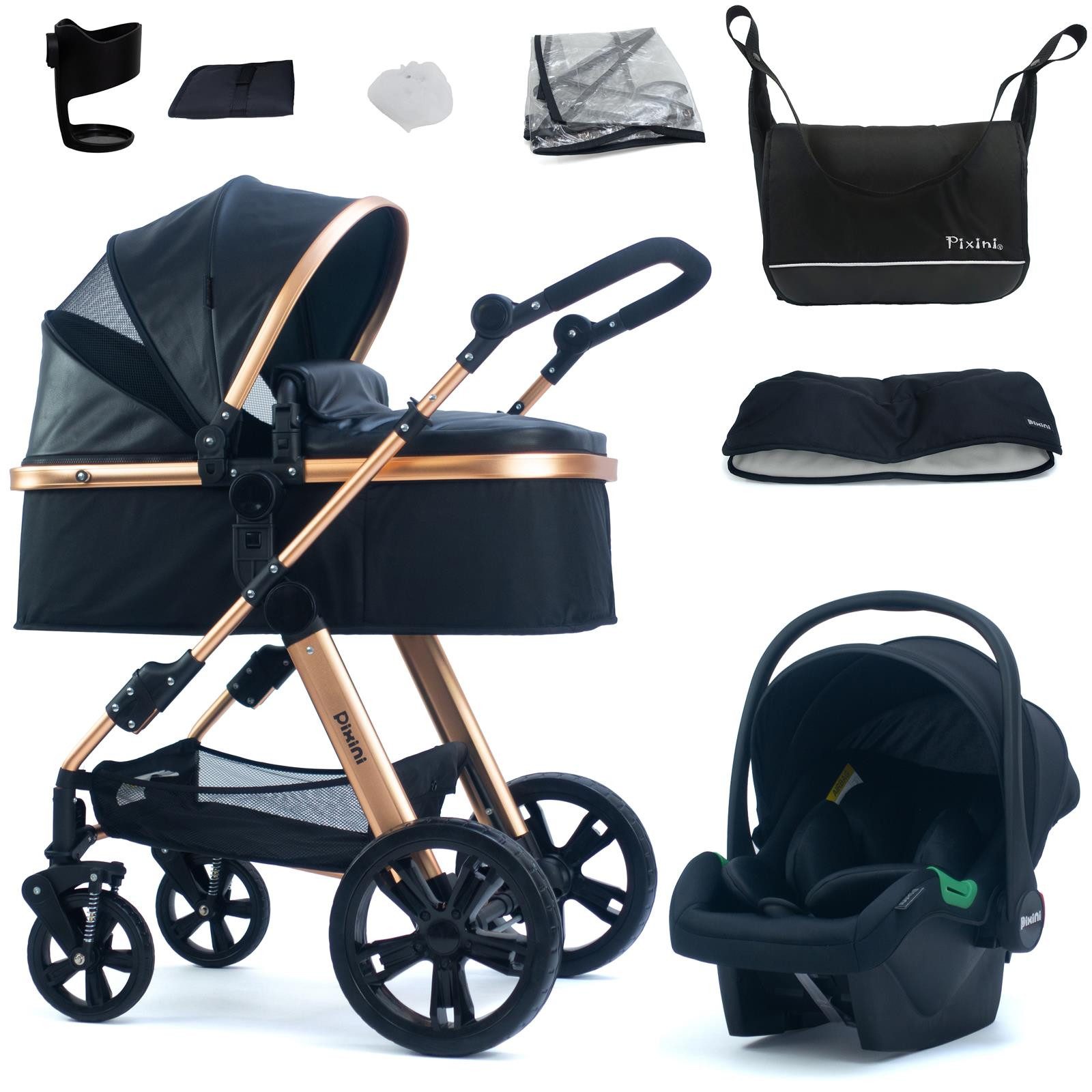 Pixini Kombi-Kinderwagen Pixini Arizona Kinderwagen 3in1 Set