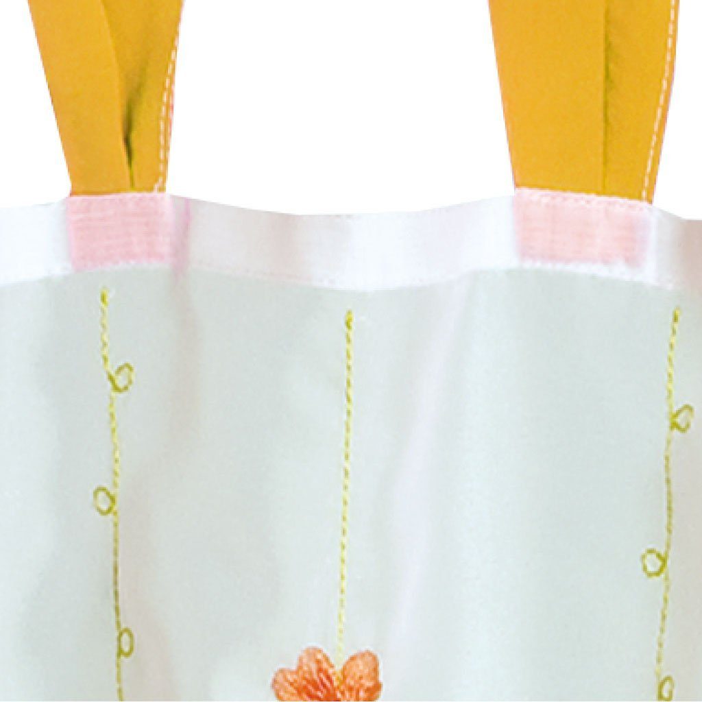 Orange x 150cm (BxL), Blumen transparent, in vielen Arsvita, 45cm Voile, mit Bistrogardine Schlaufen, Küchengardine Transparente Farben Schlaufen, Vorhang,