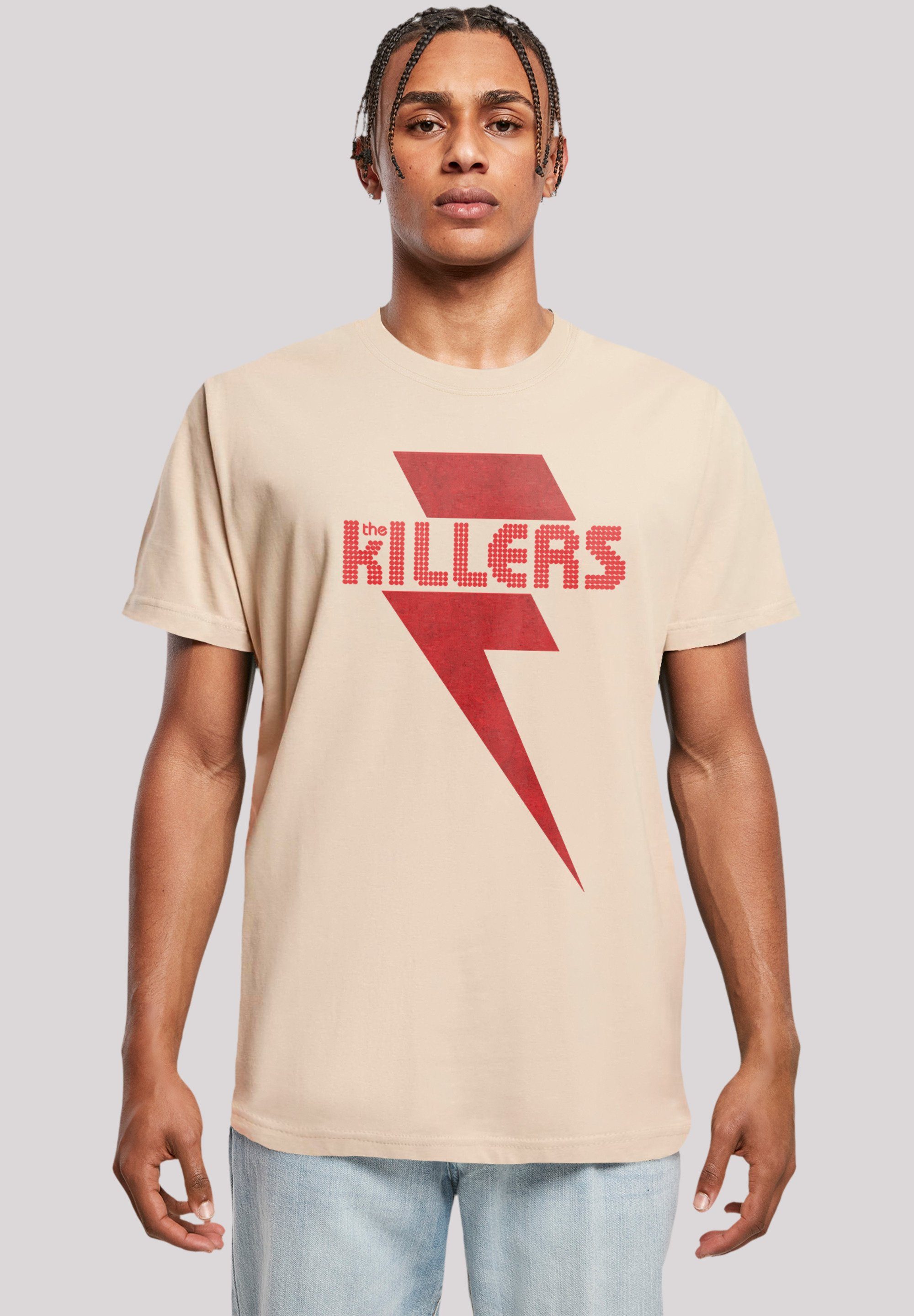 F4NT4STIC T-Shirt The Killers Red Bolt Print sand