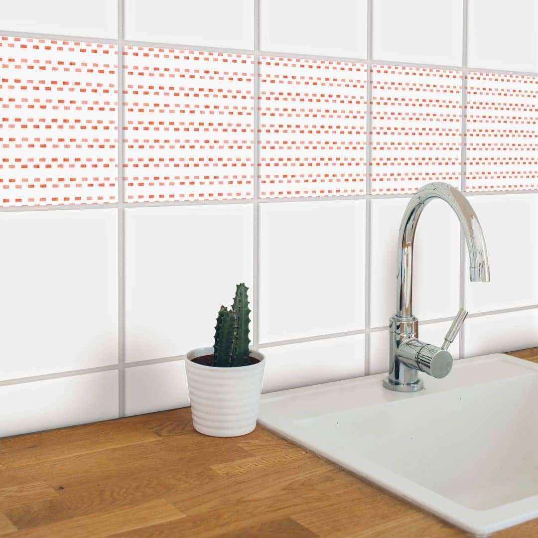 K&L Wall Art Fliesenaufkleber selbstklebend Klebefliese Set Minimalistisch Retro Wandschutz Küche