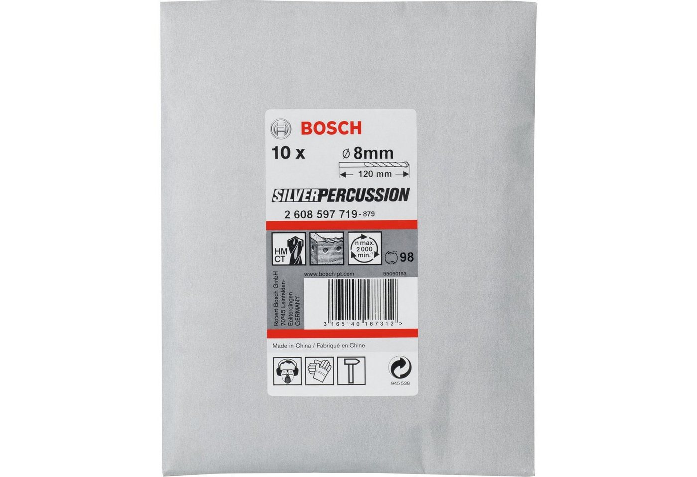 Thumbnail - Bosch Professional Bohrer- und Bitset Bosch Professional Betonbohrer CYL-3, Ø 8mm