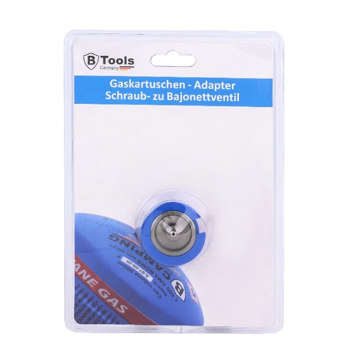 Bahama Warenvertriebs GmbH Gaskartusche Gaskartuschen-Adapter Schraub- zu Bajonettventil