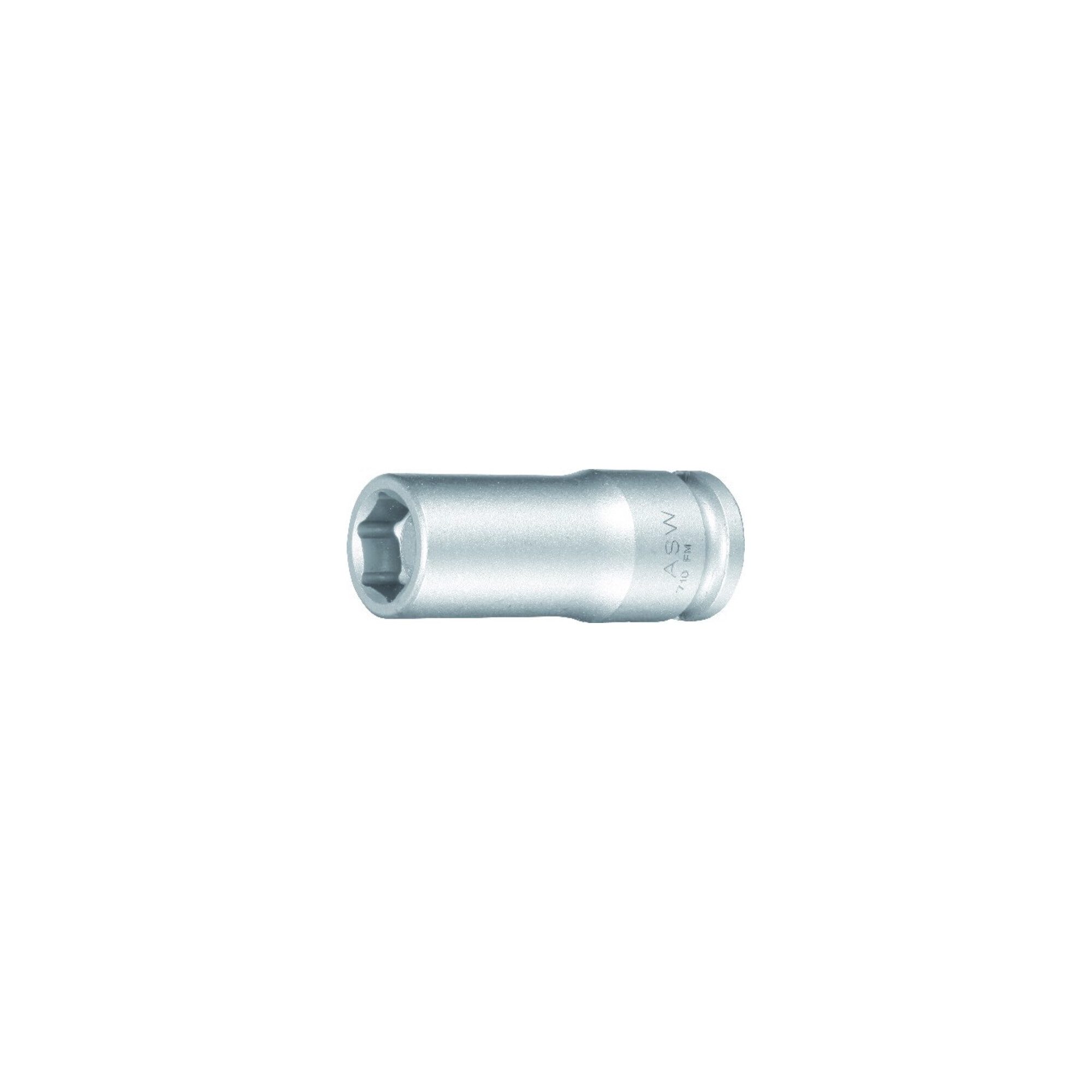ASW Stecknuss ASW Kraftschraubereinsatz 3/8 Zoll SW 10 mm 6-KT. L. 55 mm m. federnde