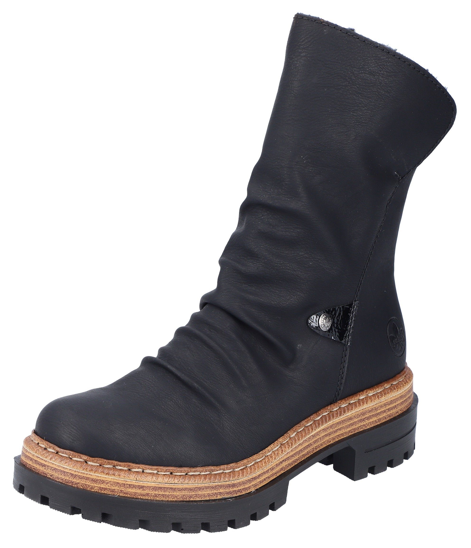 Rieker Winterstiefelette mit gerafftem Schaft