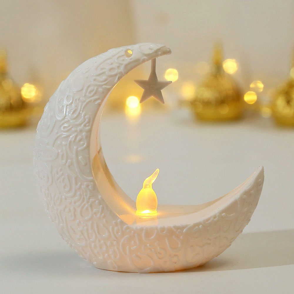 MUPOO LED Nachtlicht Ramadan Mond,Ramadan-Teelichthalter, Kerzenhalter günstig online kaufen