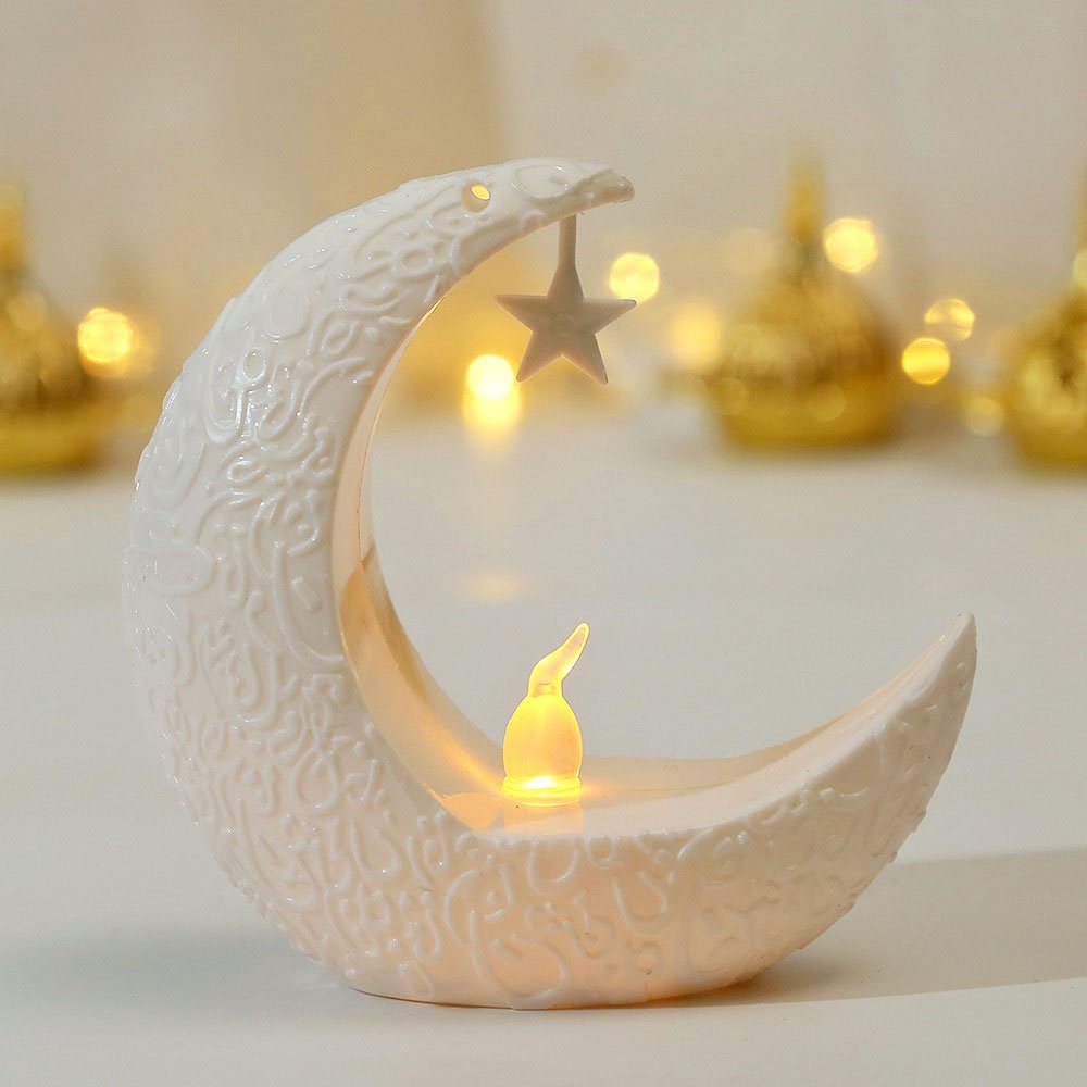 MUPOO LED Nachtlicht Ramadan Mond,Ramadan-Teelichthalter