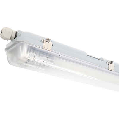 LED's light LED Deckenleuchte 2411205 Feuchtraumleuchte, LED, mit LED-Röhren 150 cm 2x 20,5W neutralweiß IP65 G13