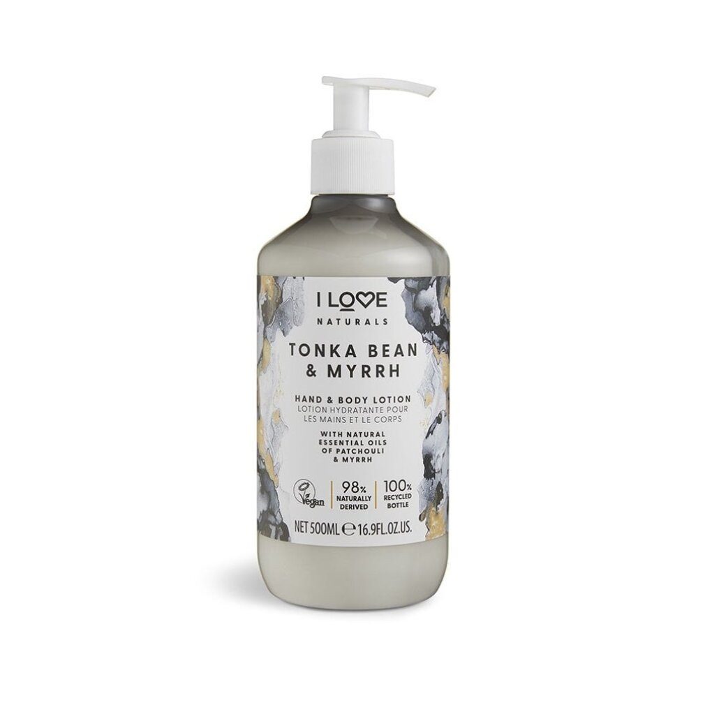 I Love... Körperpflegemittel Tonka Bean & Myrrh Naturals Hand & Body Lotion 500ml