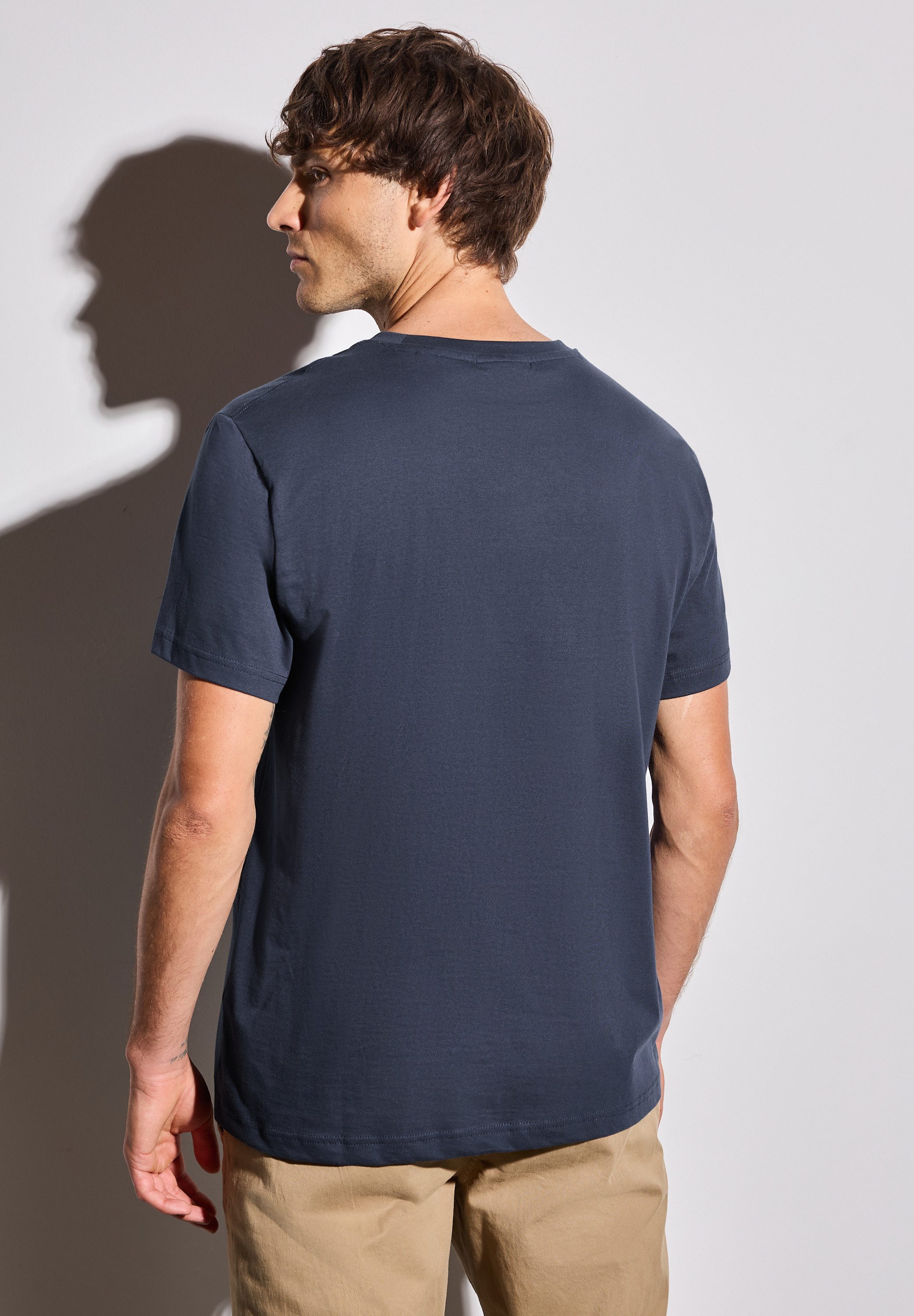 STREET ONE MEN T-Shirt aus reiner günstig online kaufen