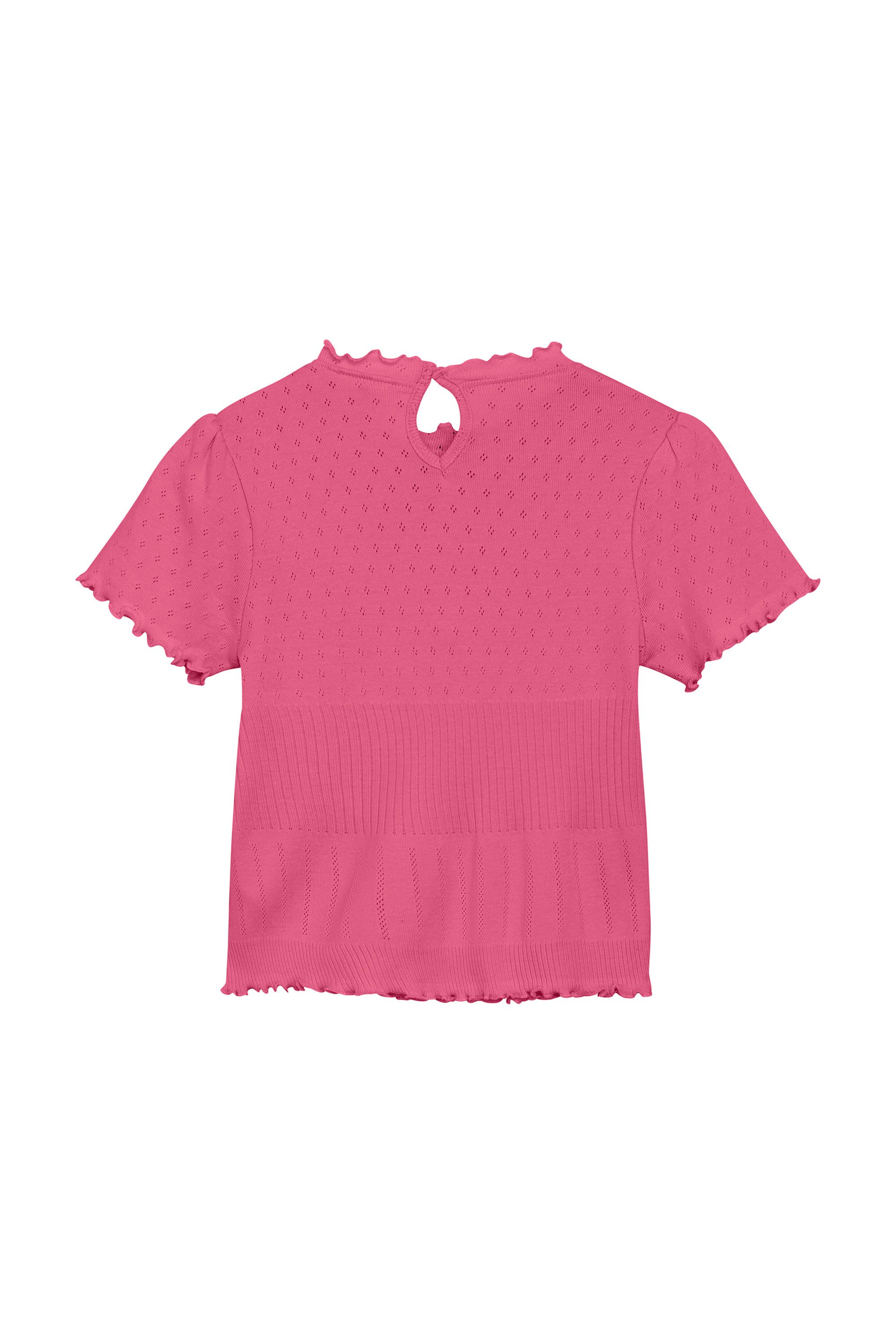 EN FANT Rundhalsshirt ENT-shirt SS Pointelle Niedliches Shirt