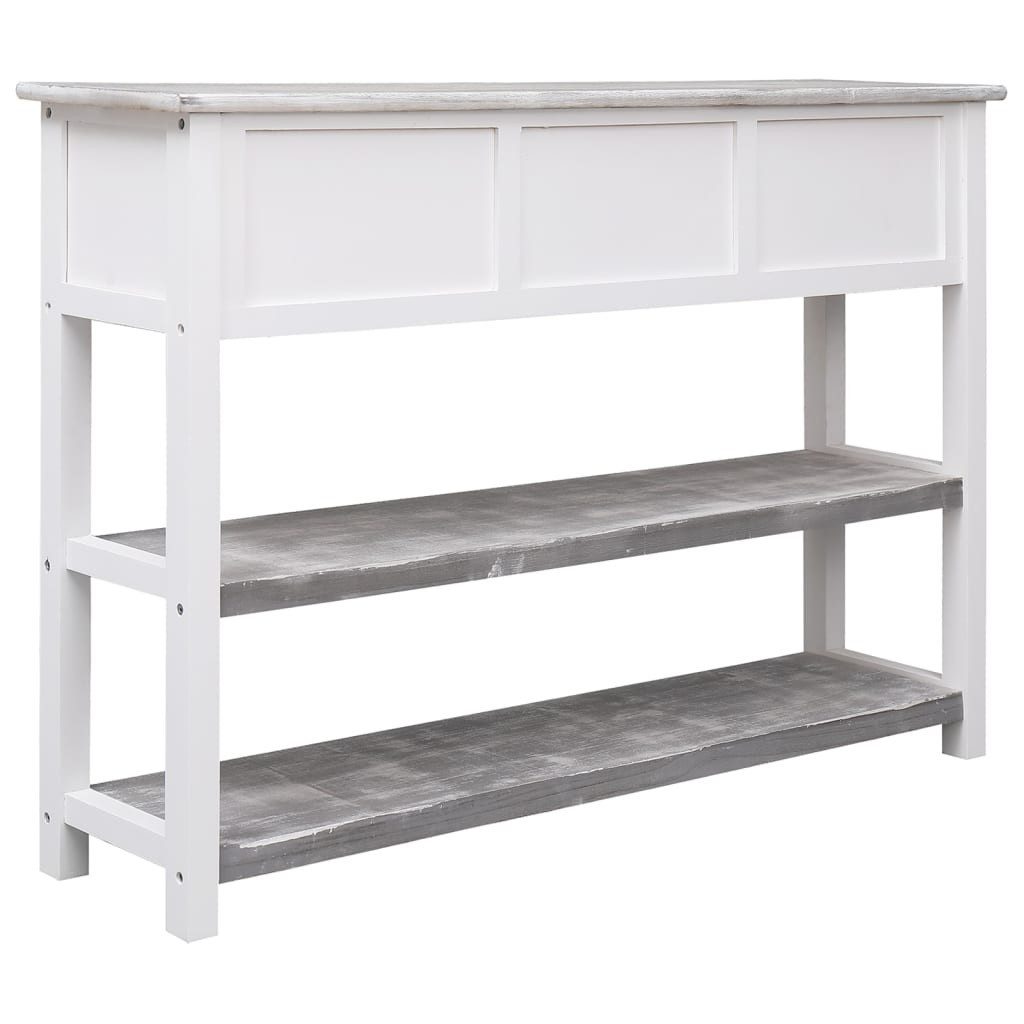 furnicato Sideboard Kommode aus massivem Paulownia- und Pappelholz 108x30x76 cm Antikes (1 St)