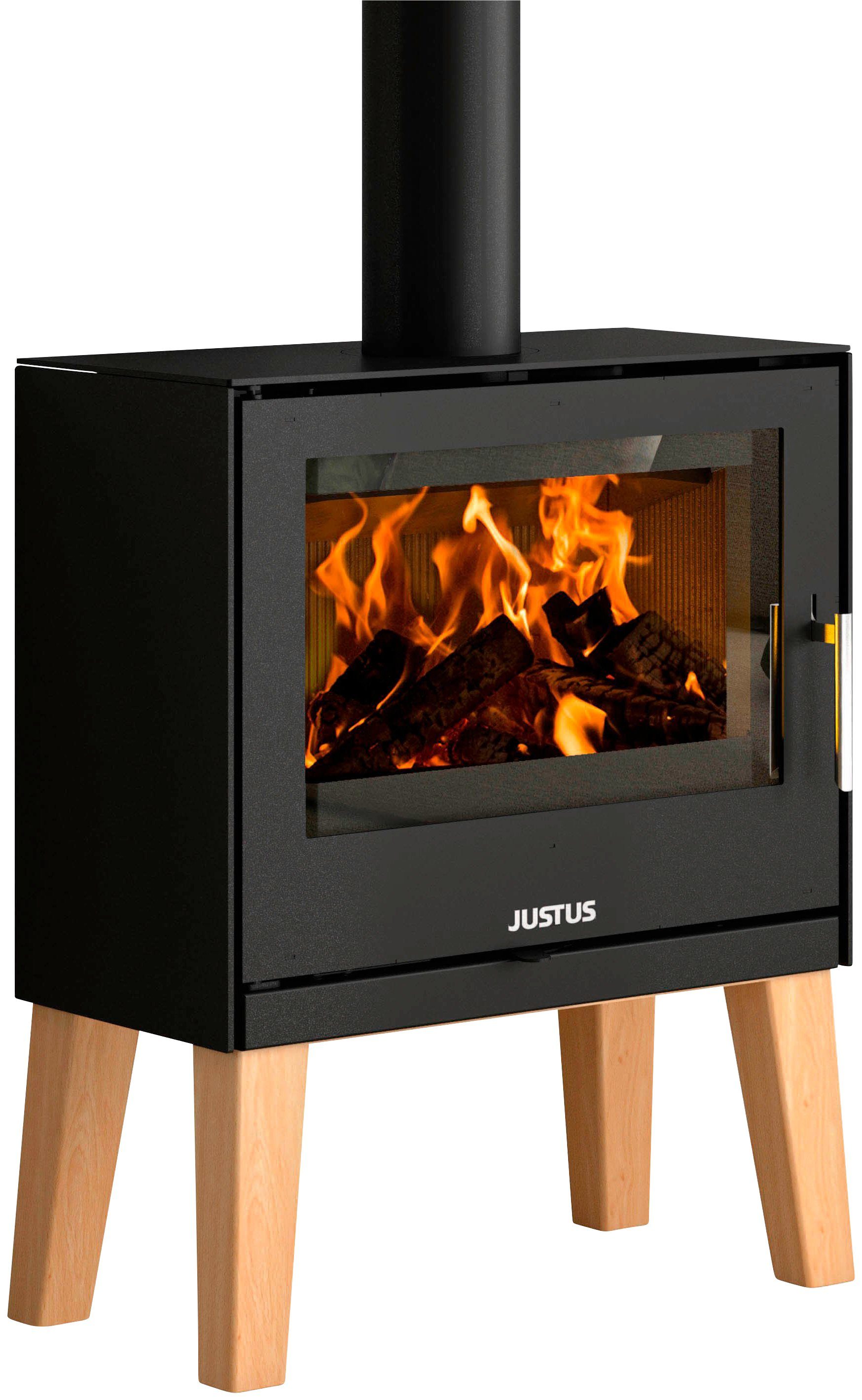 JUSTUS Kaminofen Dias, 6,5 kW, Zeitbrand, Baukasten-System, ohne Standfüße