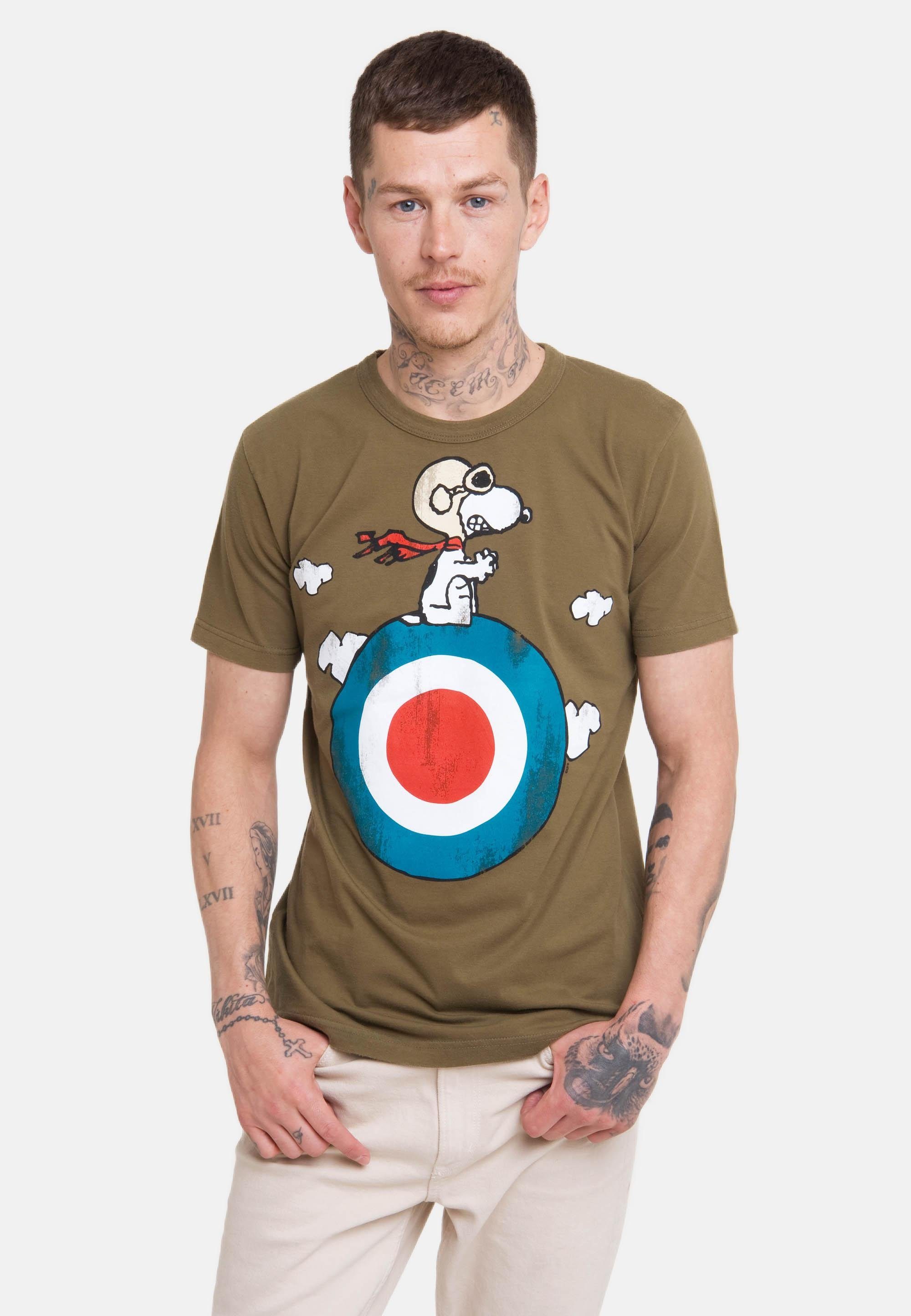 LOGOSHIRT T-Shirt Peanuts - Snoopy mit lizenziertem Print