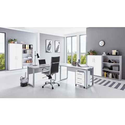 moebel-dich-auf Büromöbel-Set OFFICE EDITION, (Büromöbel abschließbar, Made in Germany, Set 1, mit Metallgriffen)